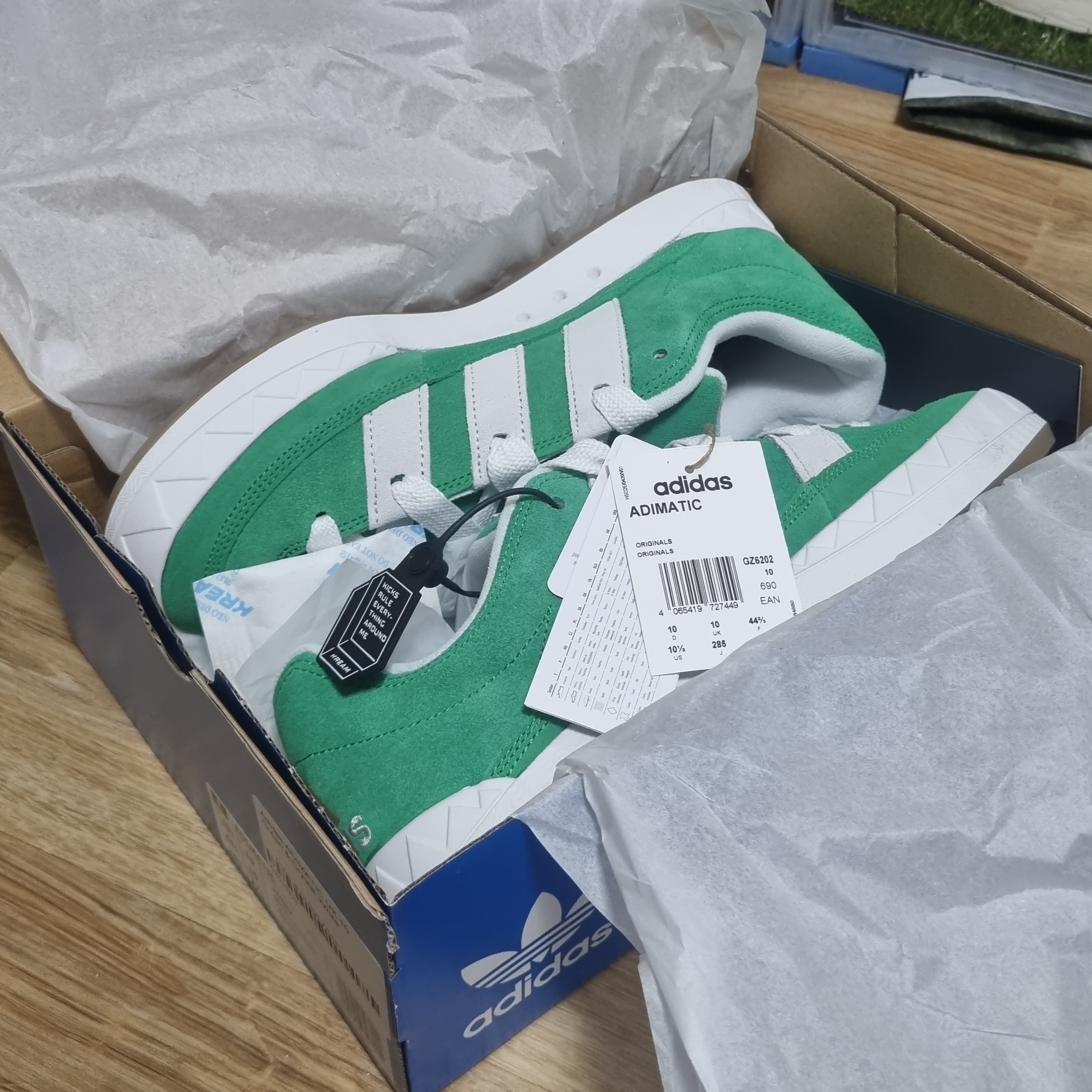 Adidas Adimatic Green 착용 스타일 - 1