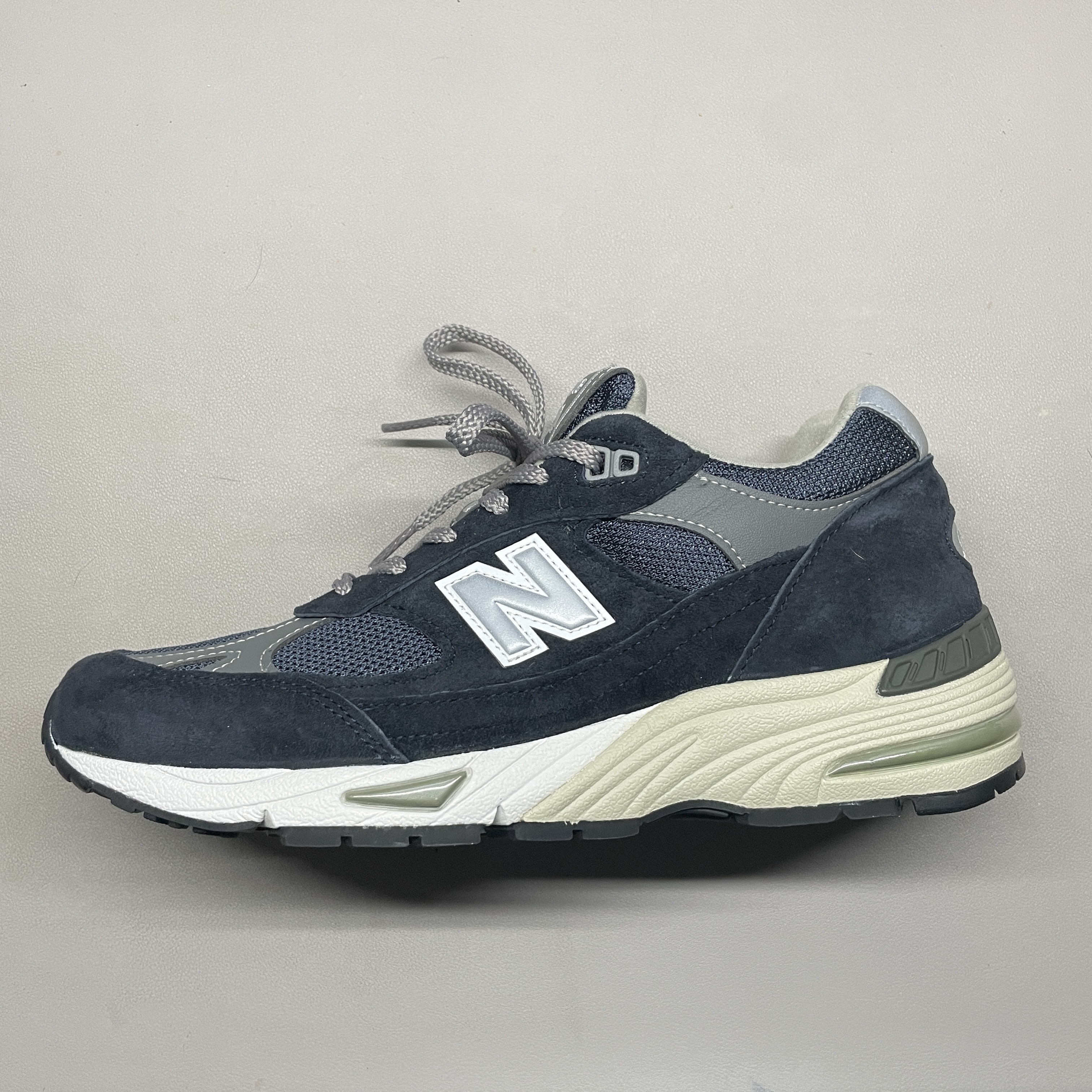 New Balance 991 Made in UK Navy 착용 스타일 - 4