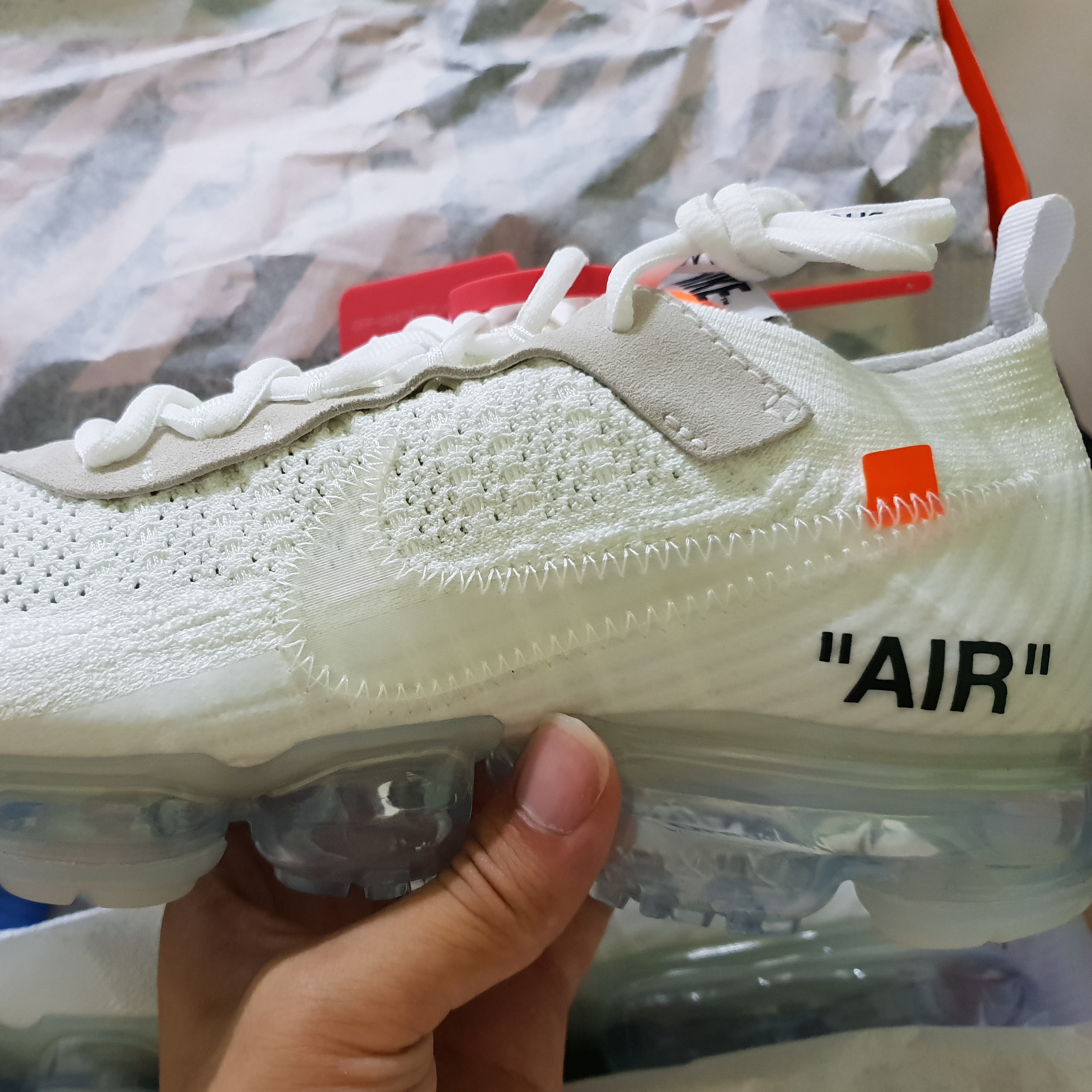Nike x Off-White Air VaporMax V2 White 착용 스타일