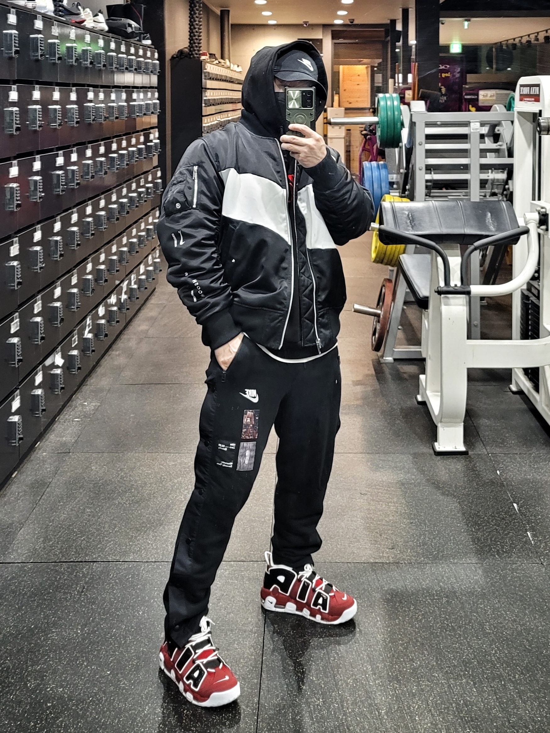Nike Heritage 86 Futura Washed Cap Black White, Nike Air More Uptempo 96 Bulls 2021 착용 스타일 - 2