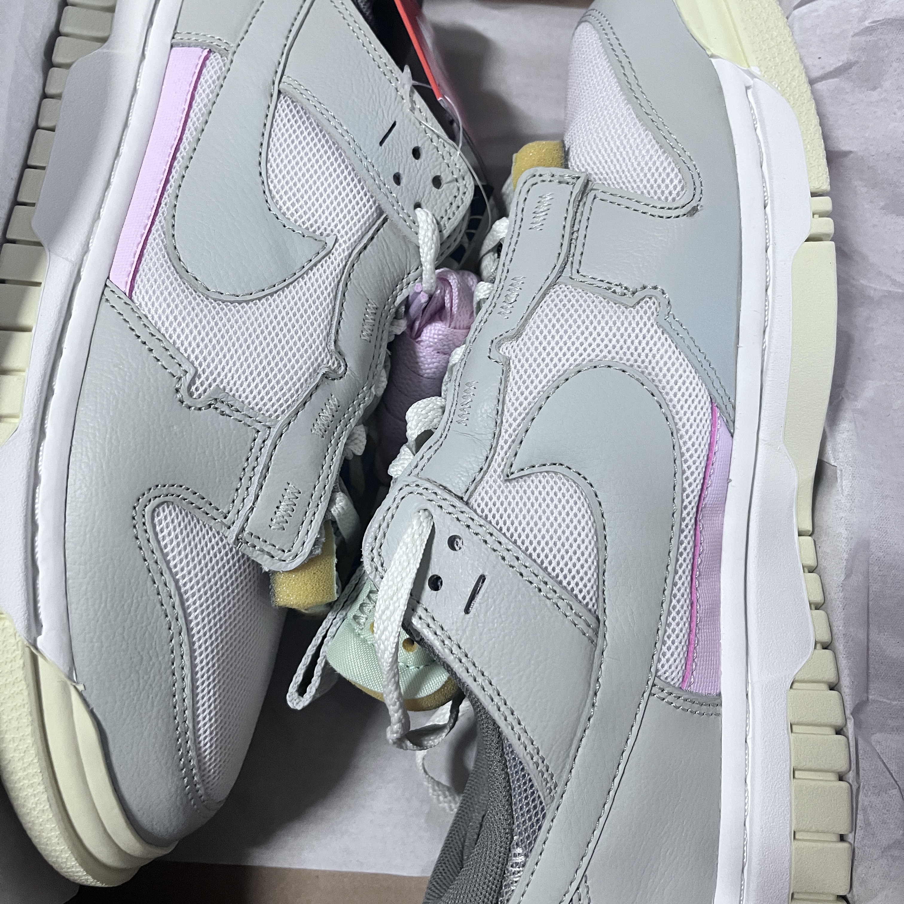 Nike Air Dunk Jumbo Sail Mint Foam 착용 스타일