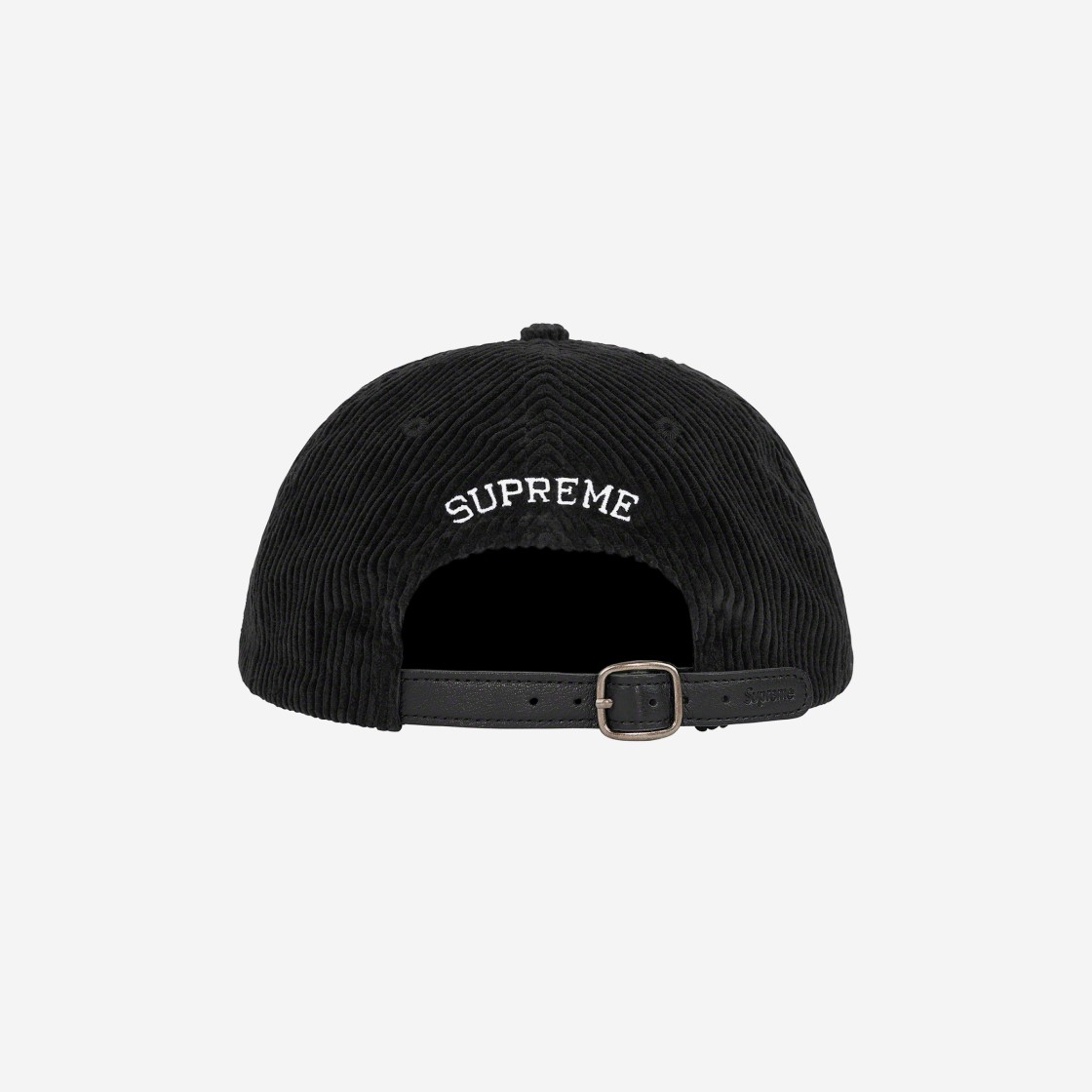 Supreme Script Corduroy 6-Panel Black - 22FW 상세 이미지 2