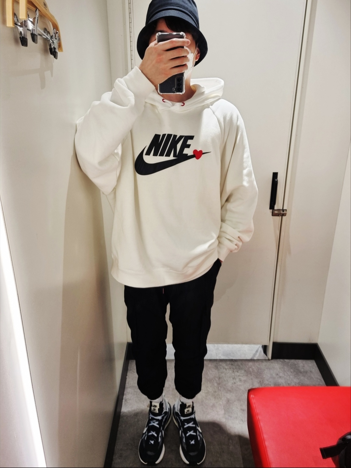 Nike x Sacai VaporWaffle Black White 착용 스타일