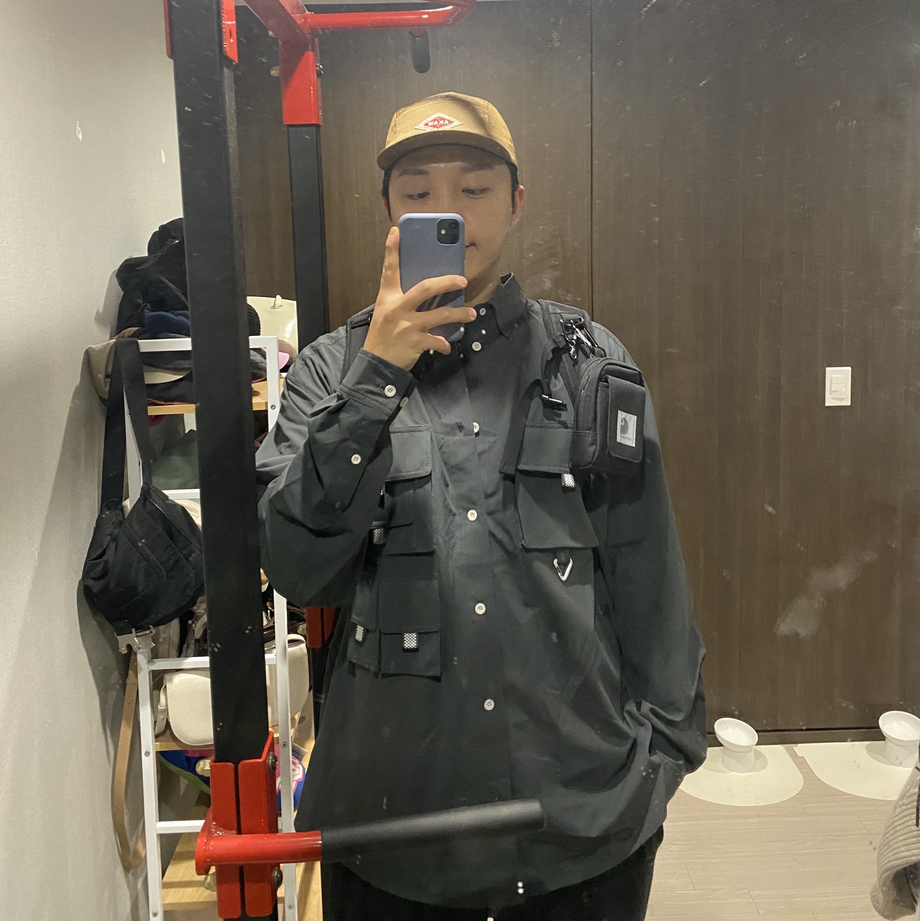Nike ACG Dri-Fit UV Devastation Trail Shirt Dark Smoke Grey - US/EU 착용 스타일