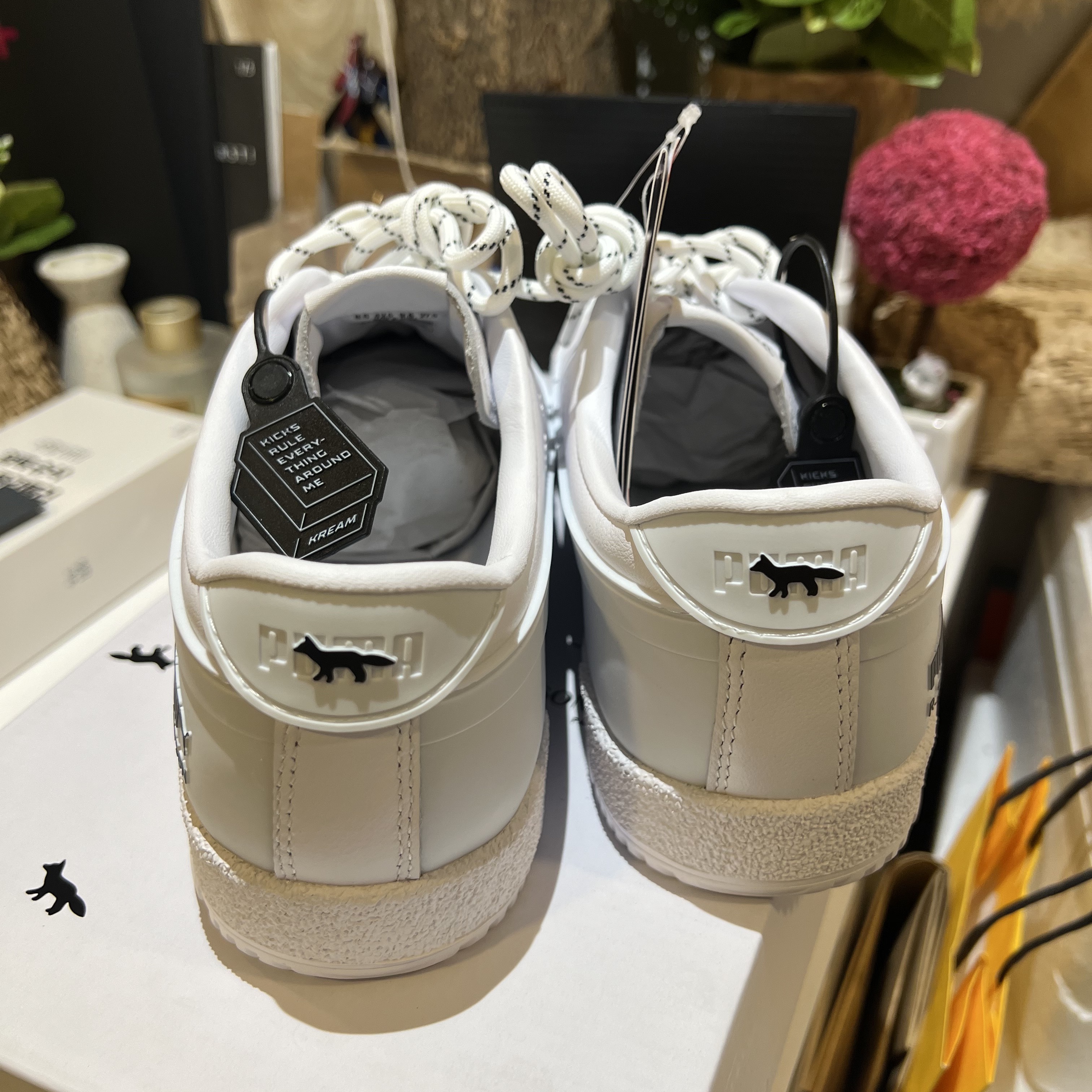 Puma x Maison Kitsune Ralph Sampson 70 Rubber White 착용 스타일 - 2