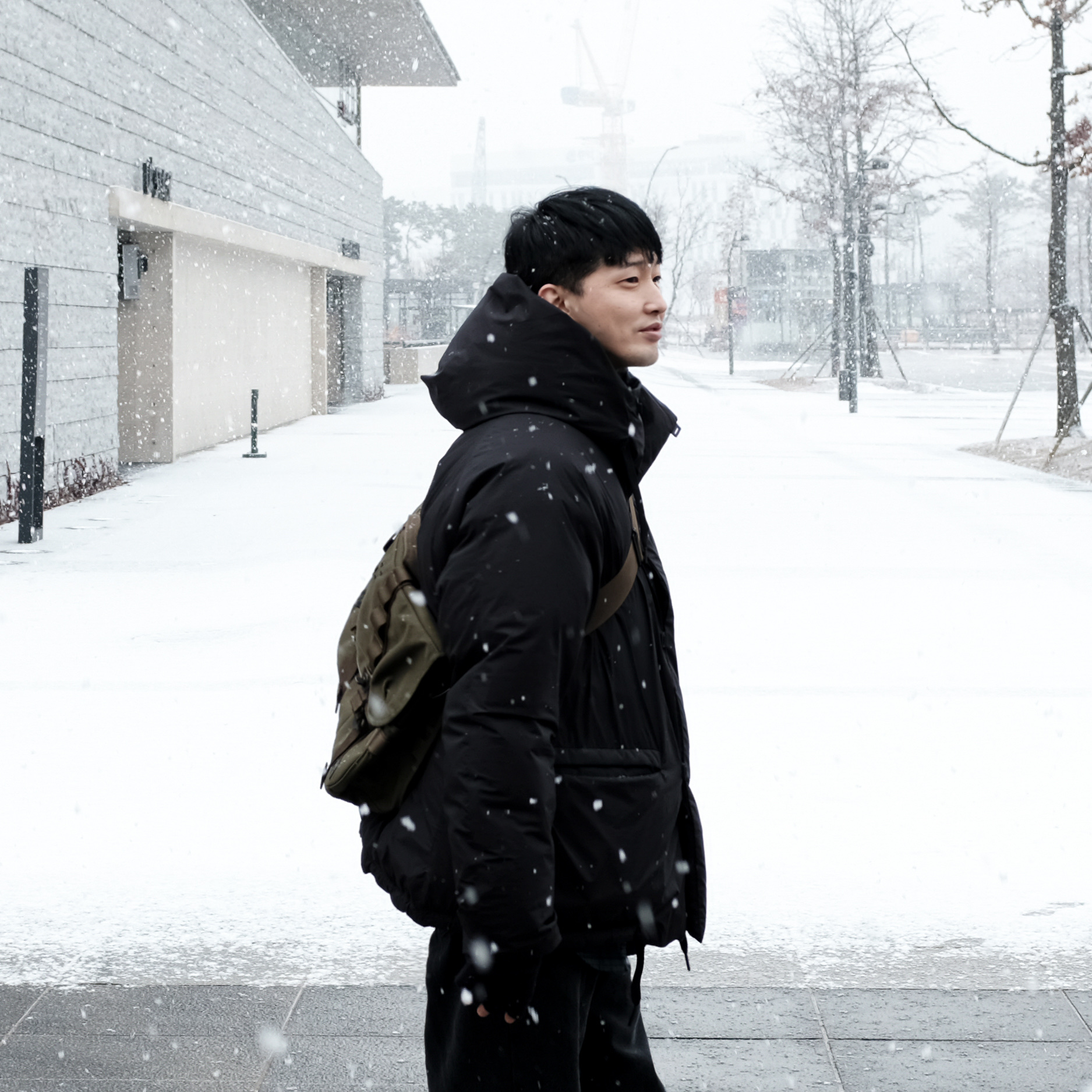 Y-3 Yohji Star Black White 착용 스타일 - 3