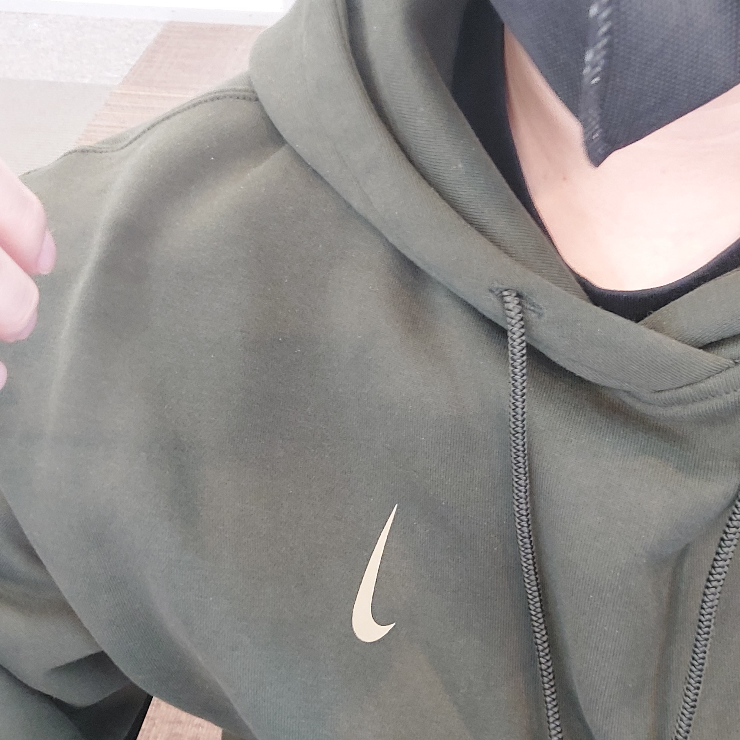 Nike x Billie Eilish NRG Fleece Hoodie Sequoia - Asia 착용 스타일
