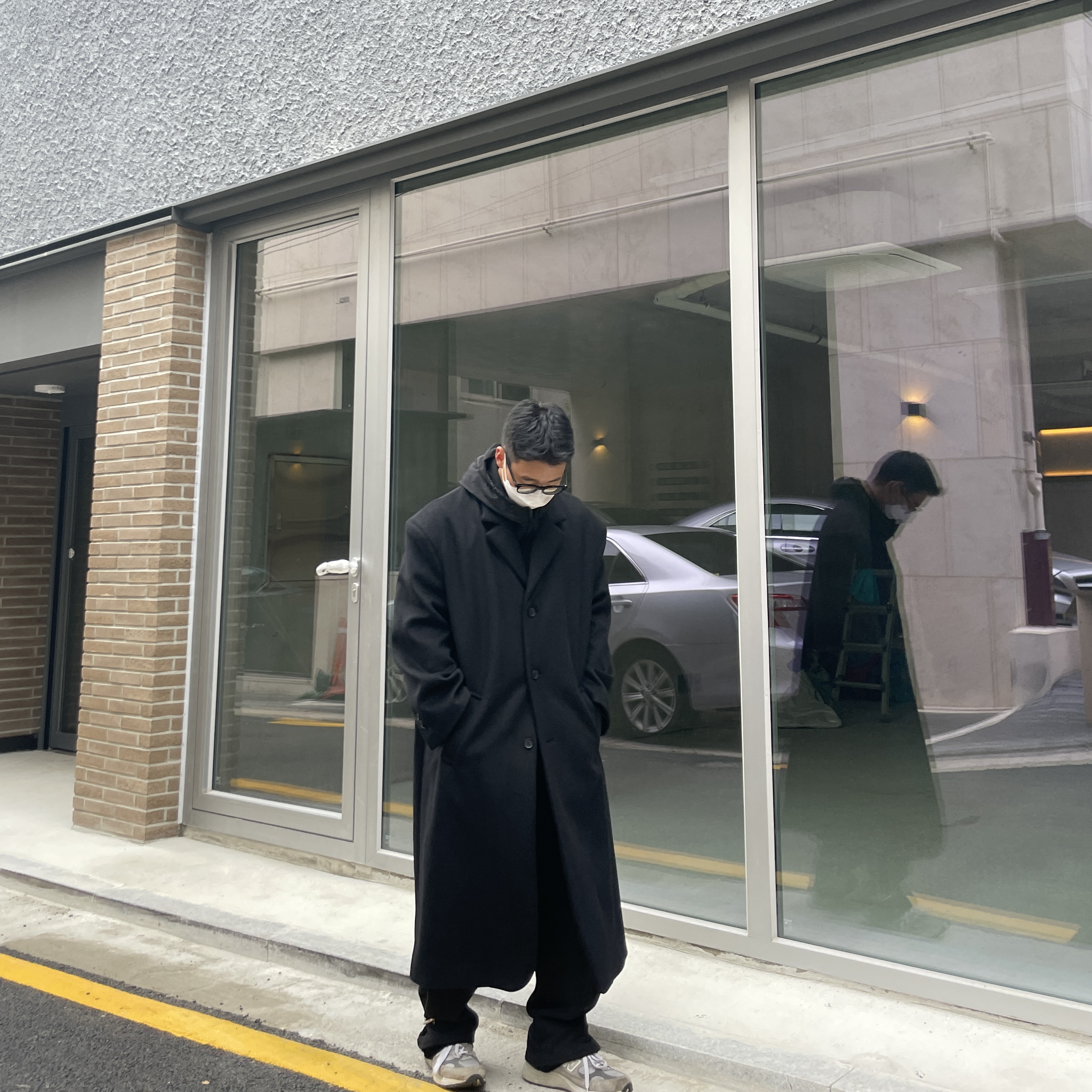 New Balance 992 Made in USA Grey - D Standard, C.P. Company G.D.P. Hooded Goggle Jacket Black - 22FW 착용 스타일