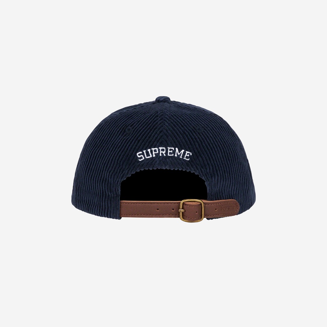 Supreme Script Corduroy 6-Panel Navy - 22FW 상세 이미지 2