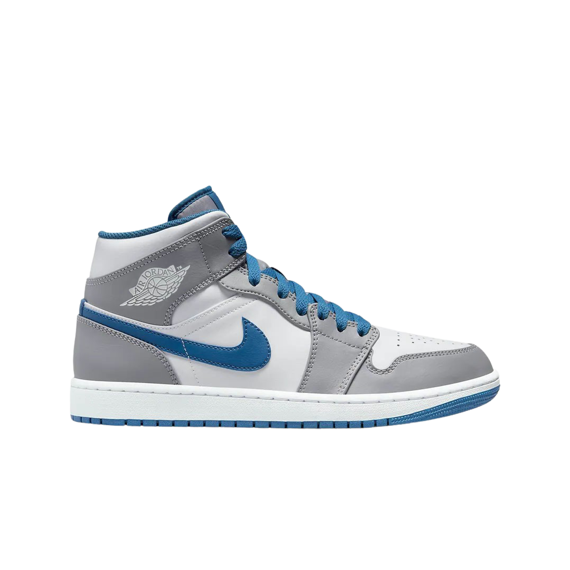 조던 1 미드 시멘트 그레이 트루 블루(Jordan 1 Mid Cement Grey True Blue)