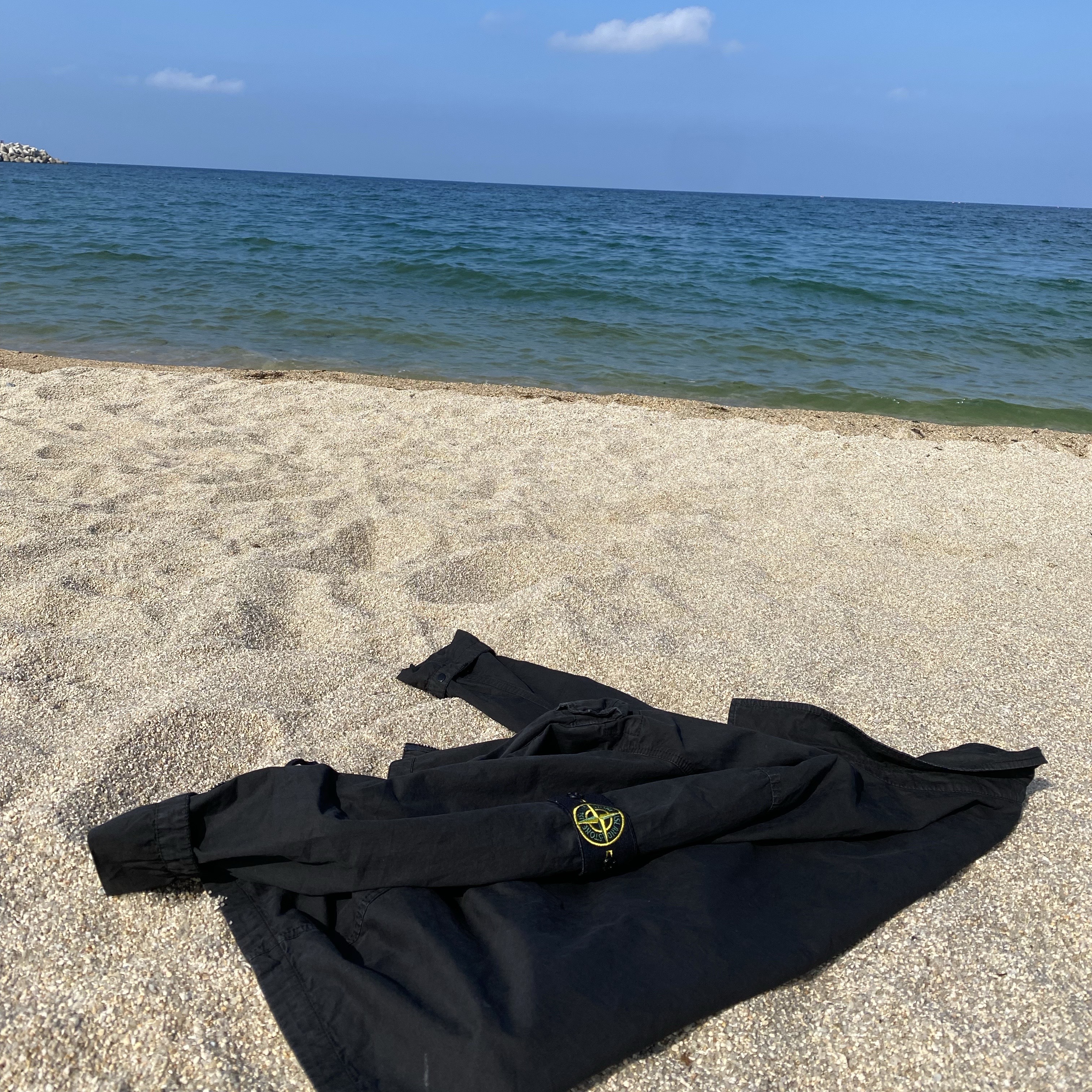 Stone Island 117WN T.CO+OLD Overshirt Black - 21SS 착용 스타일 - 2