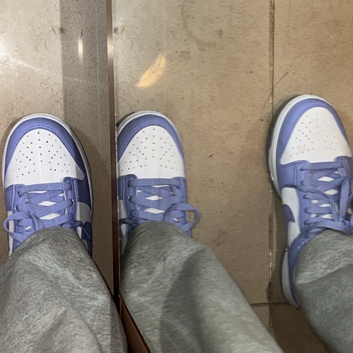 (W) Nike Dunk Low Next Nature Lilac 착용 스타일 - 2