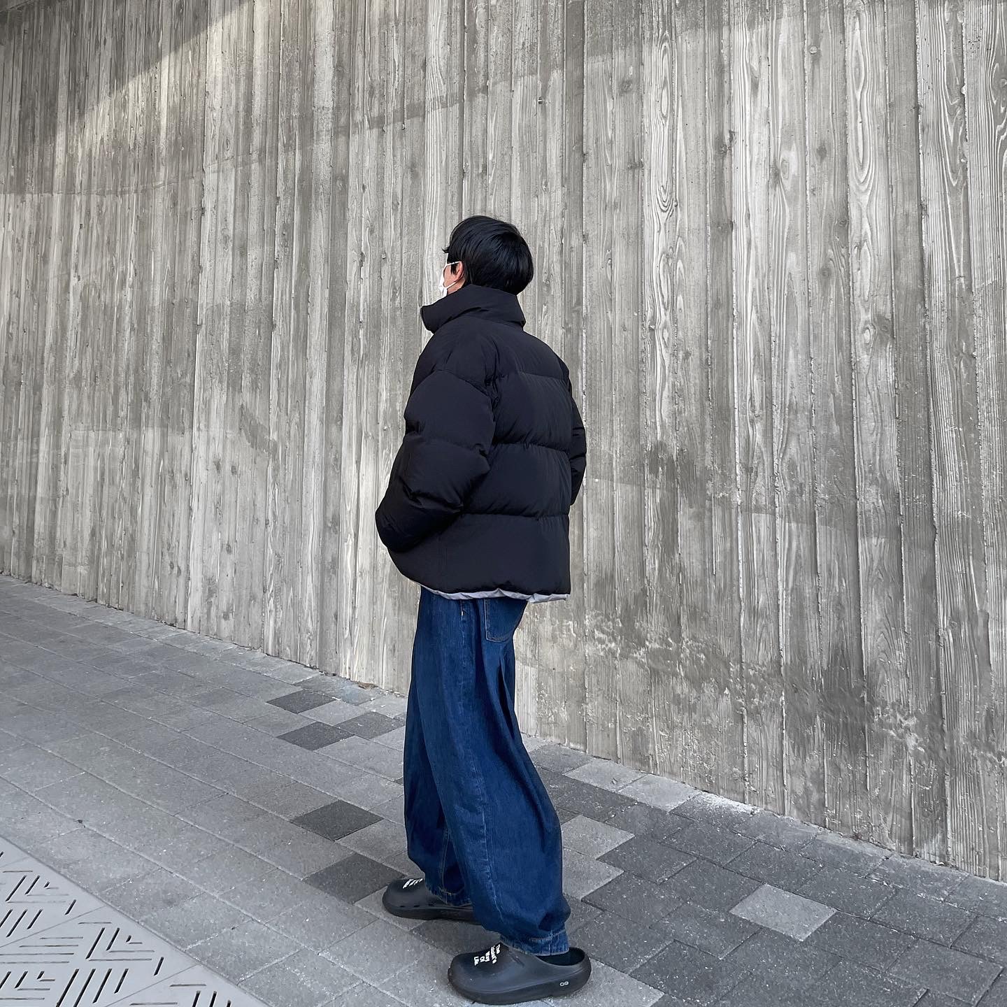 Zara x Ader Error Wide Leg Jeans Blue, Oofos x Takahiromiyashita The Soloist The Soloist's Way Of Life Clog Black White 착용 스타일