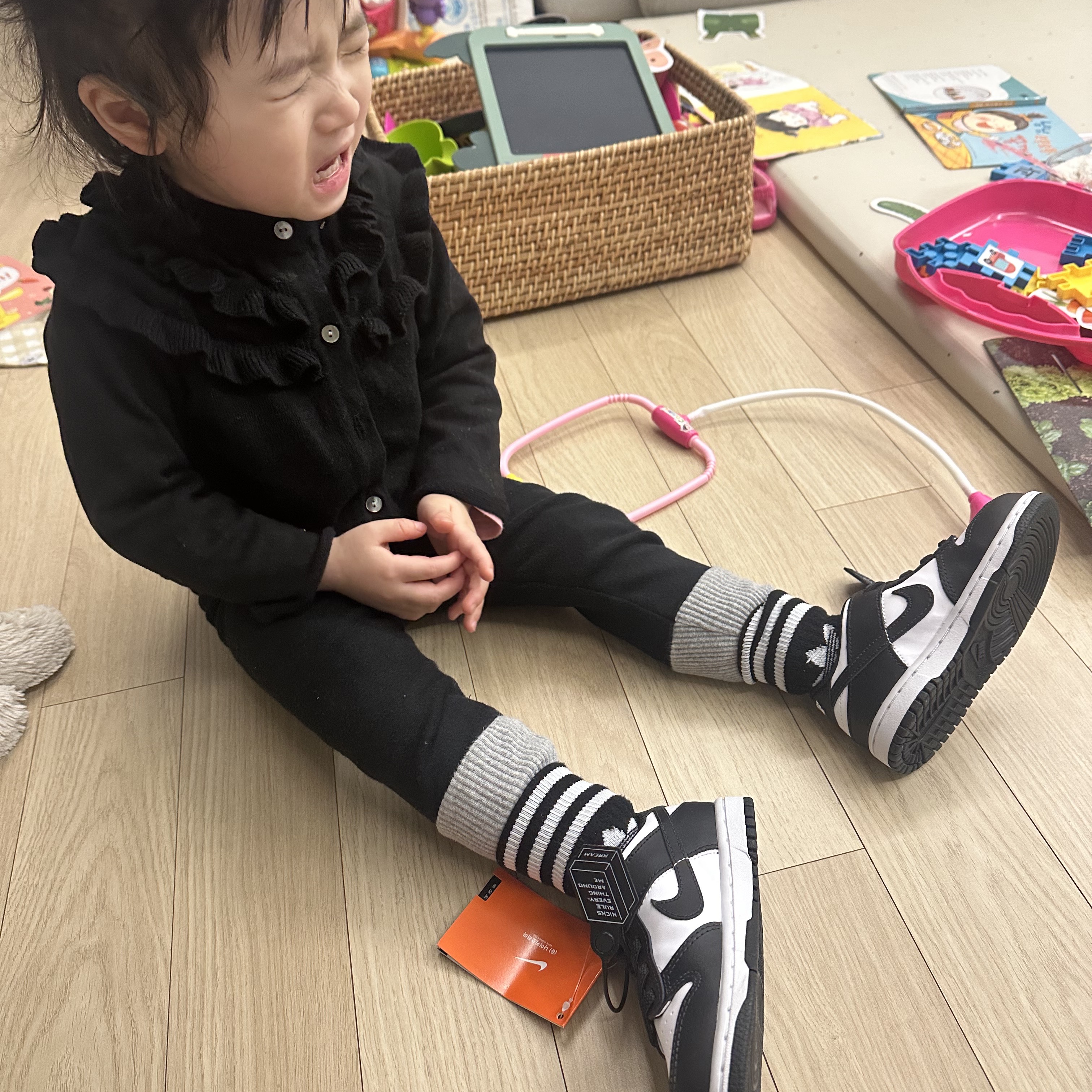 (TD) Nike Dunk Low Black 착용 스타일