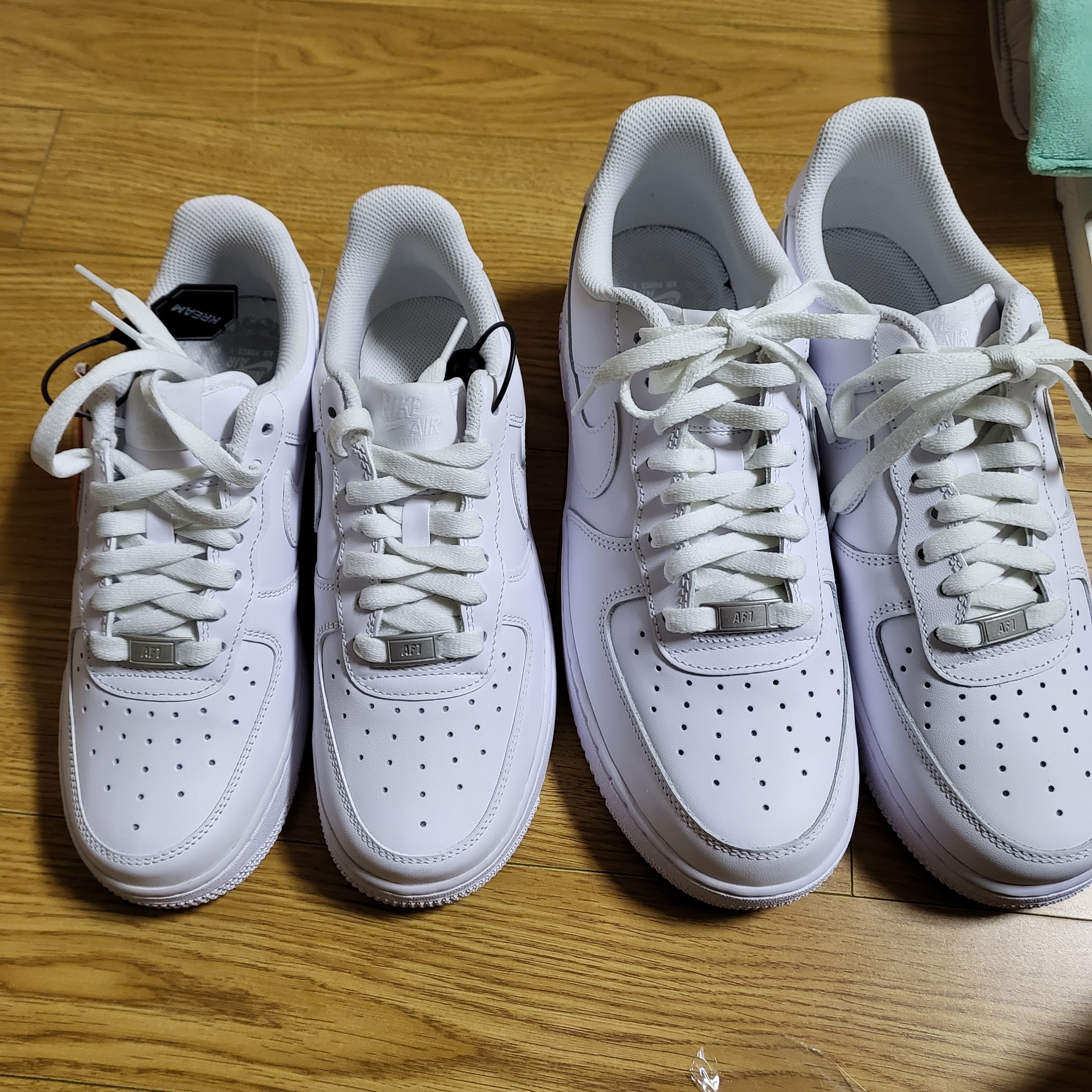 (W) Nike Air Force 1 '07 Low White 착용 스타일