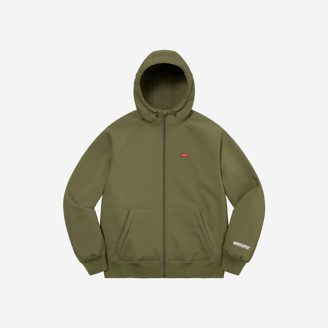 Supreme Windstopper Zip Up Hooded Sweatshirt Dark Olive - 22FW 상세 이미지 1