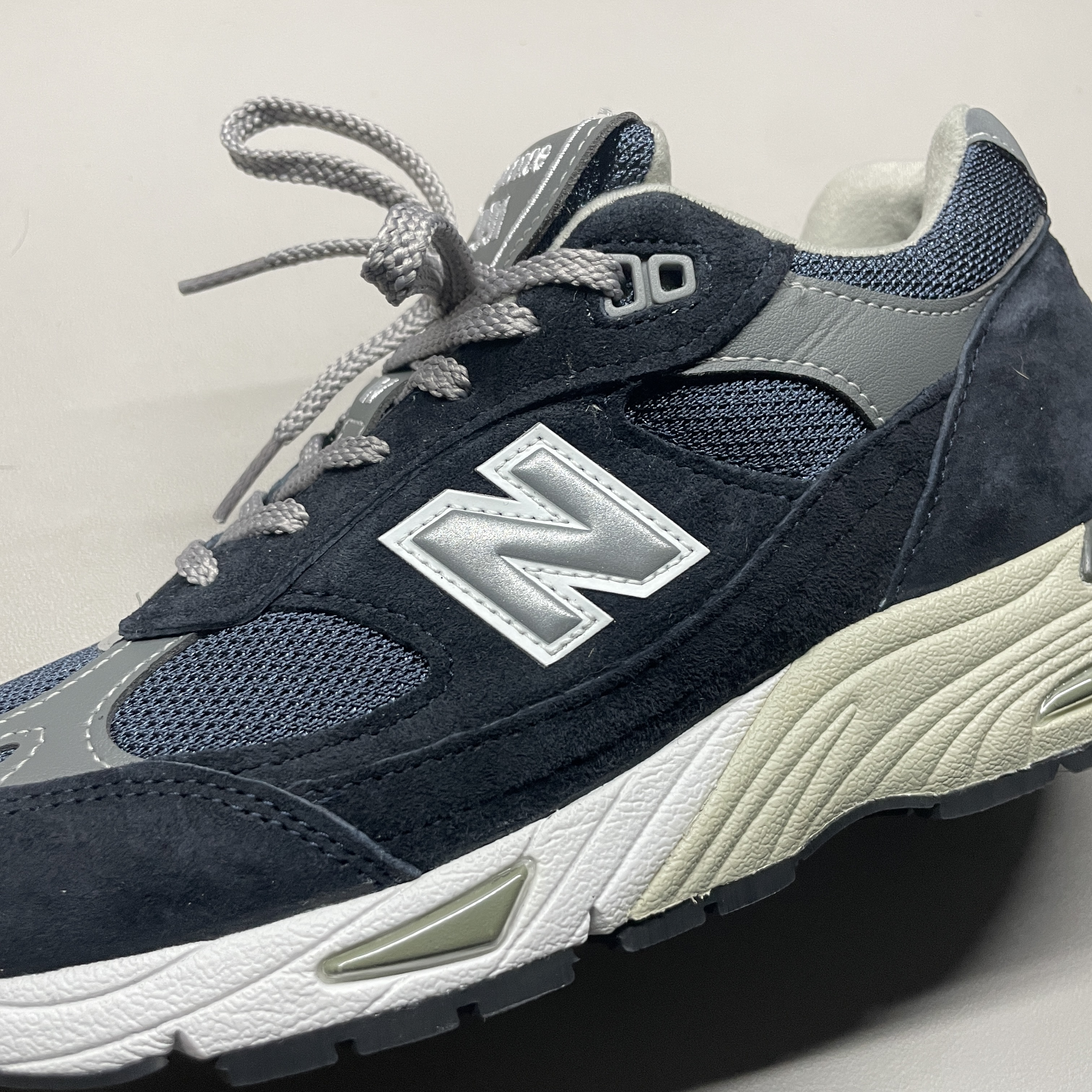 New Balance 991 Made in UK Navy 착용 스타일 - 1