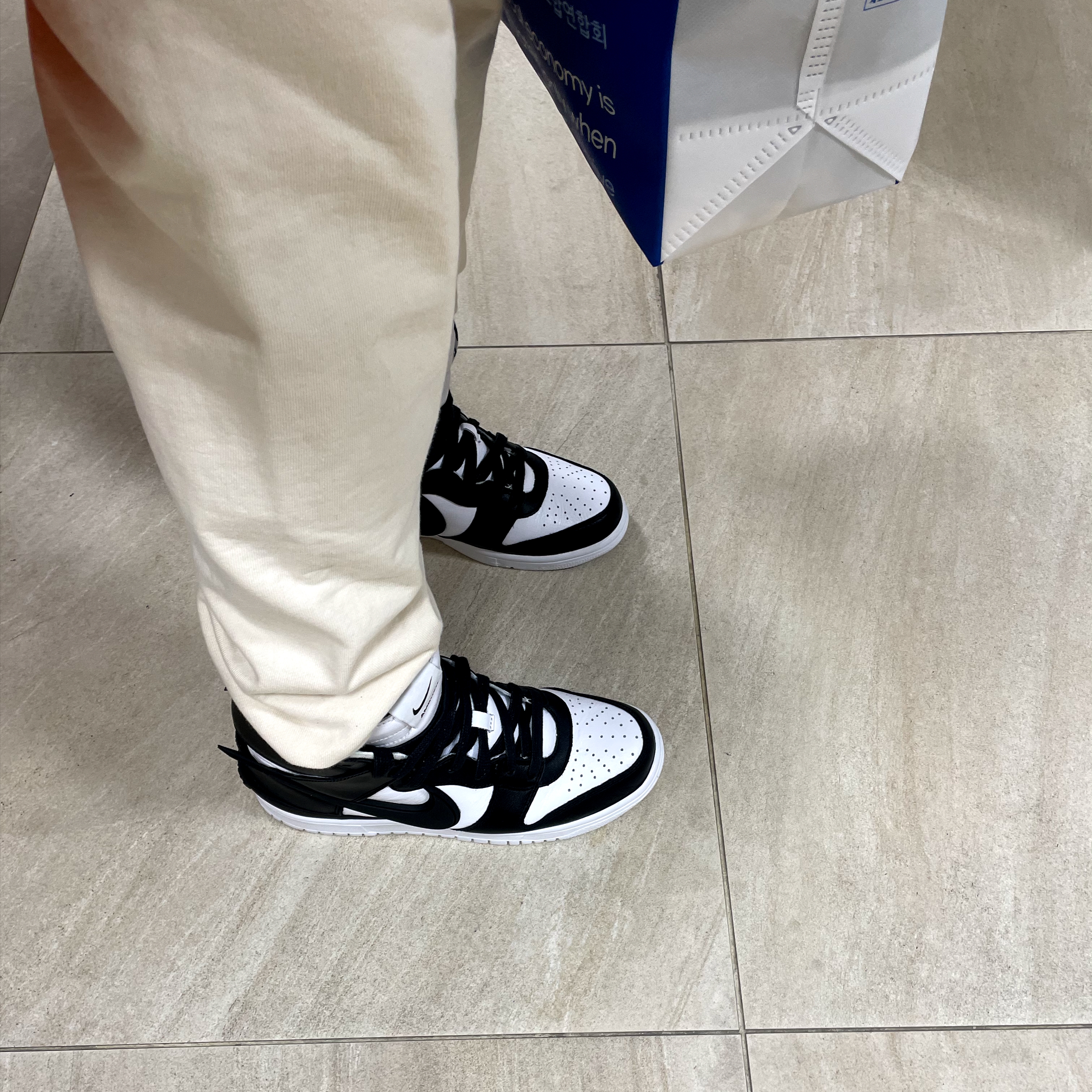 Nike x Ambush Dunk High Black 착용 스타일