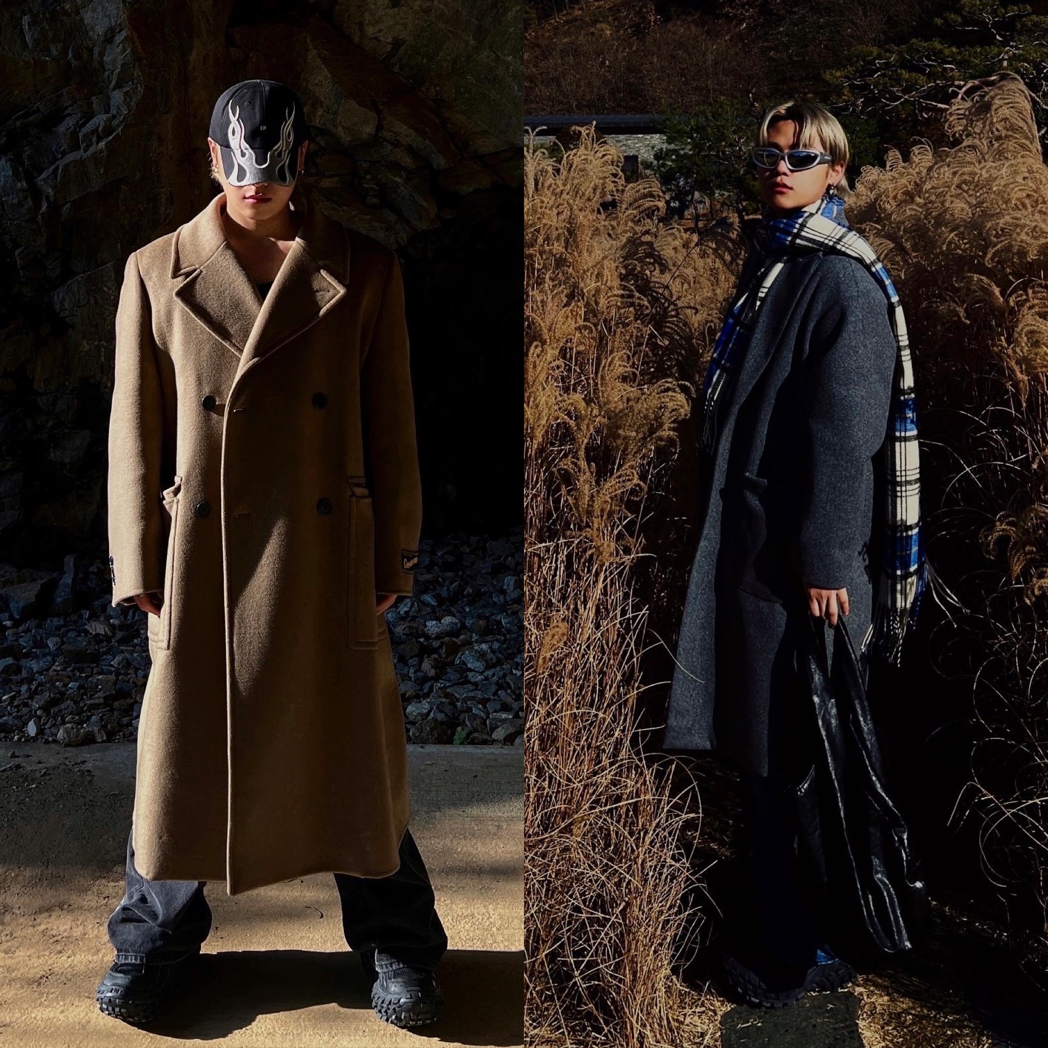 Yeezy Gap Engineered By Balenciaga Flame Cap Black, Balenciaga Defender Sneakers Black 착용 스타일