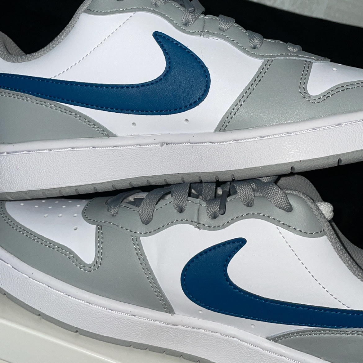 (GS) Nike Court Borough Low 2 Light Smoke Grey 착용 스타일