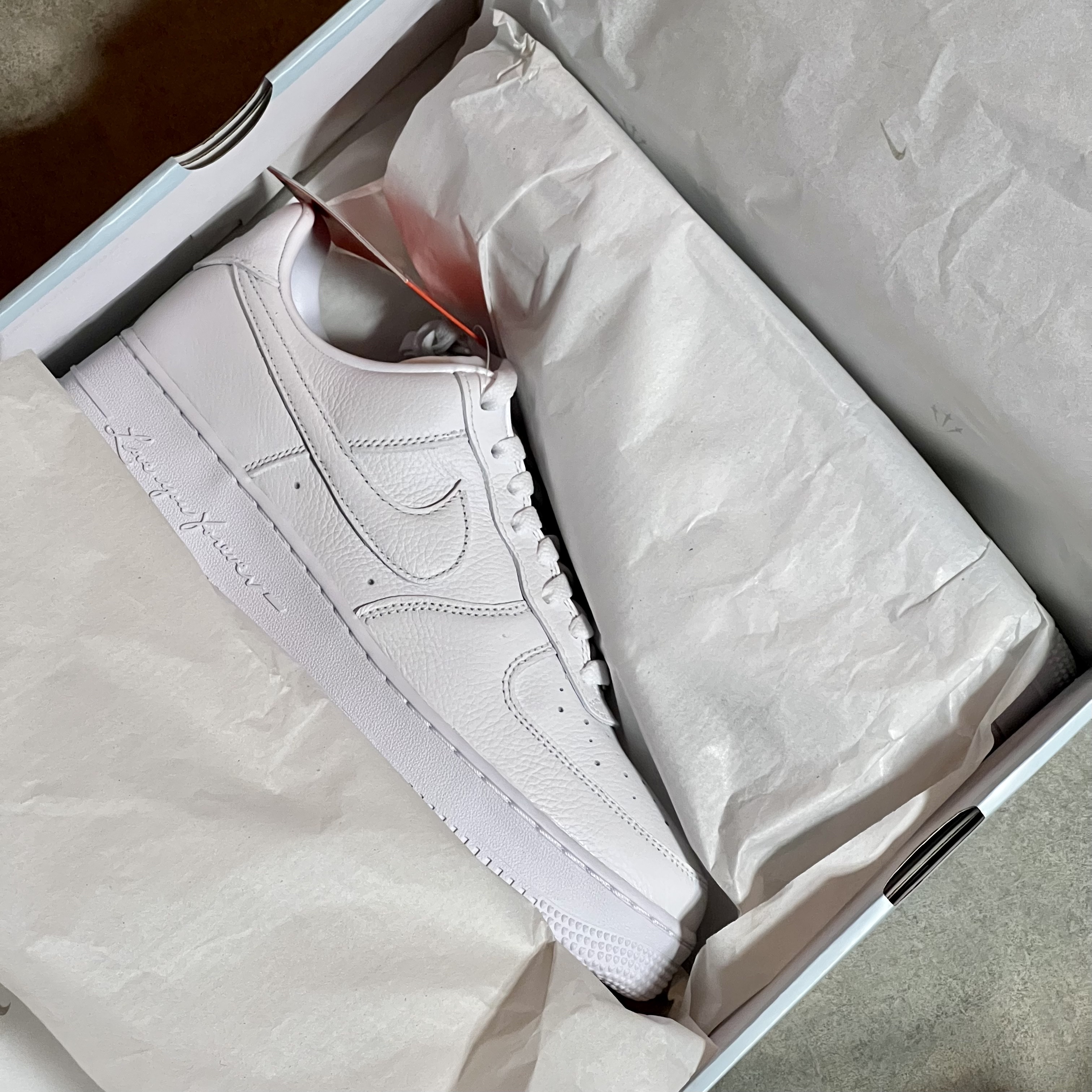 Nike x Drake Nocta Air Force 1 Low SP Certified Lover Boy White 착용 스타일