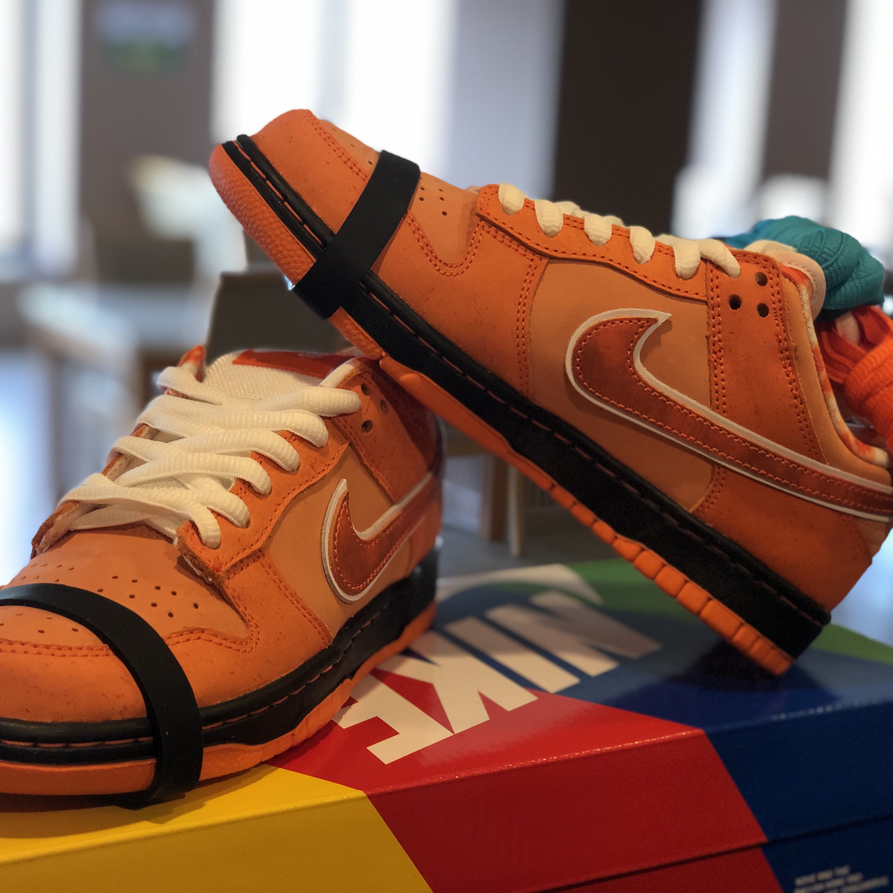 Nike x Concepts SB Dunk Low Orange Lobster (Regular Box) 착용 스타일 - 2