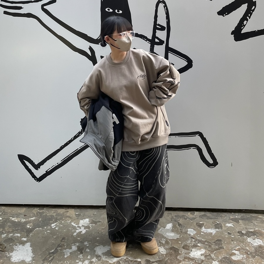 Nike Air Force 1 '07 WB Flax, Human Made Fleece Jacket Black 착용 스타일 - 4