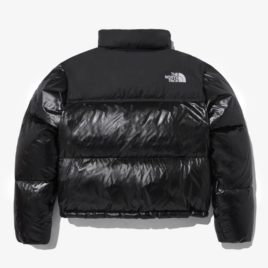 (W) The North Face Novelty Nuptse Down Jacket SP Black 착용 스타일 - 2