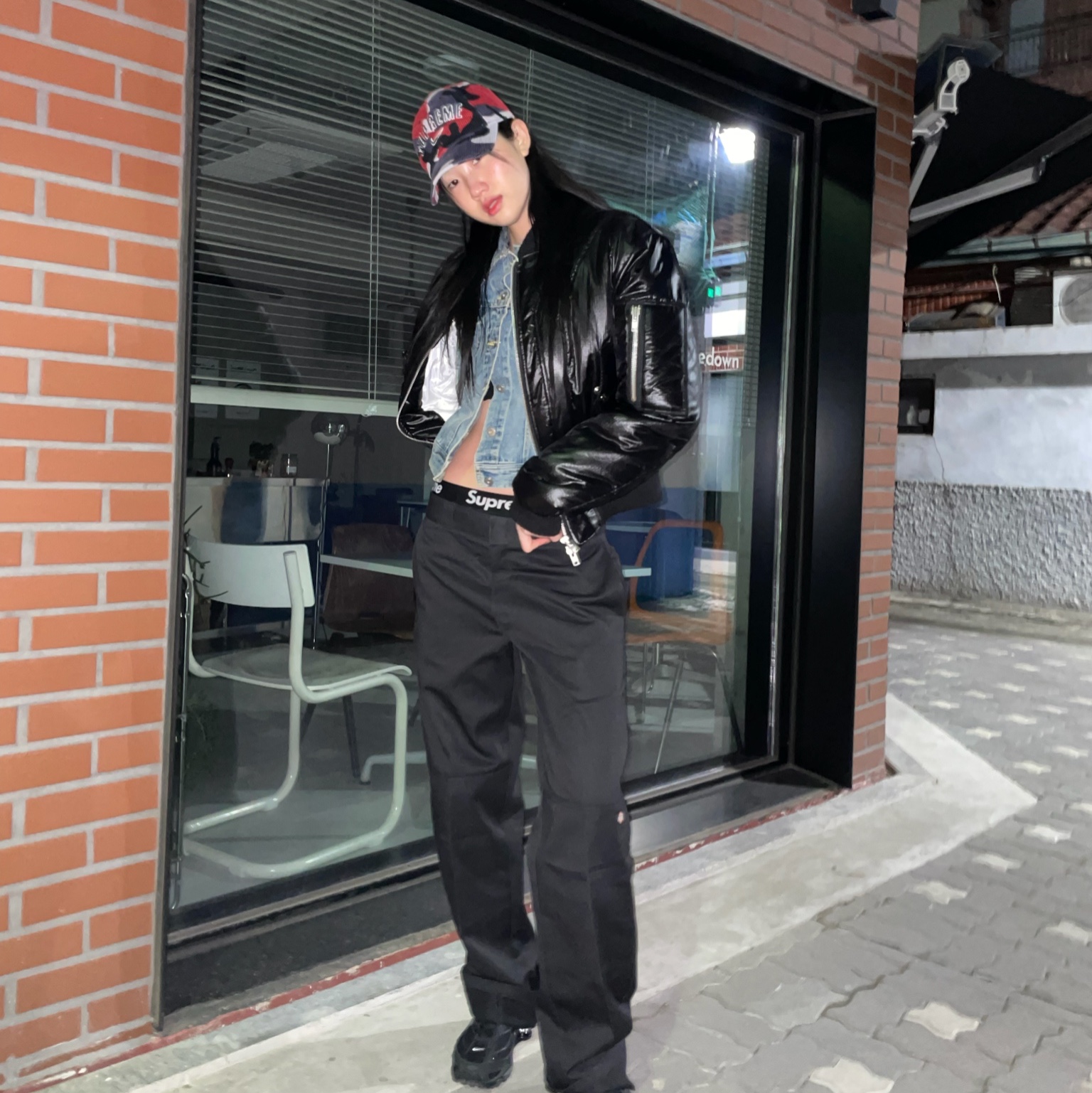 Supreme x Nike Arc Corduroy 6-Panel Red Camo - 22SS, Supreme Hanes Boxer Briefs Black (4 Pack) 착용 스타일 - 2