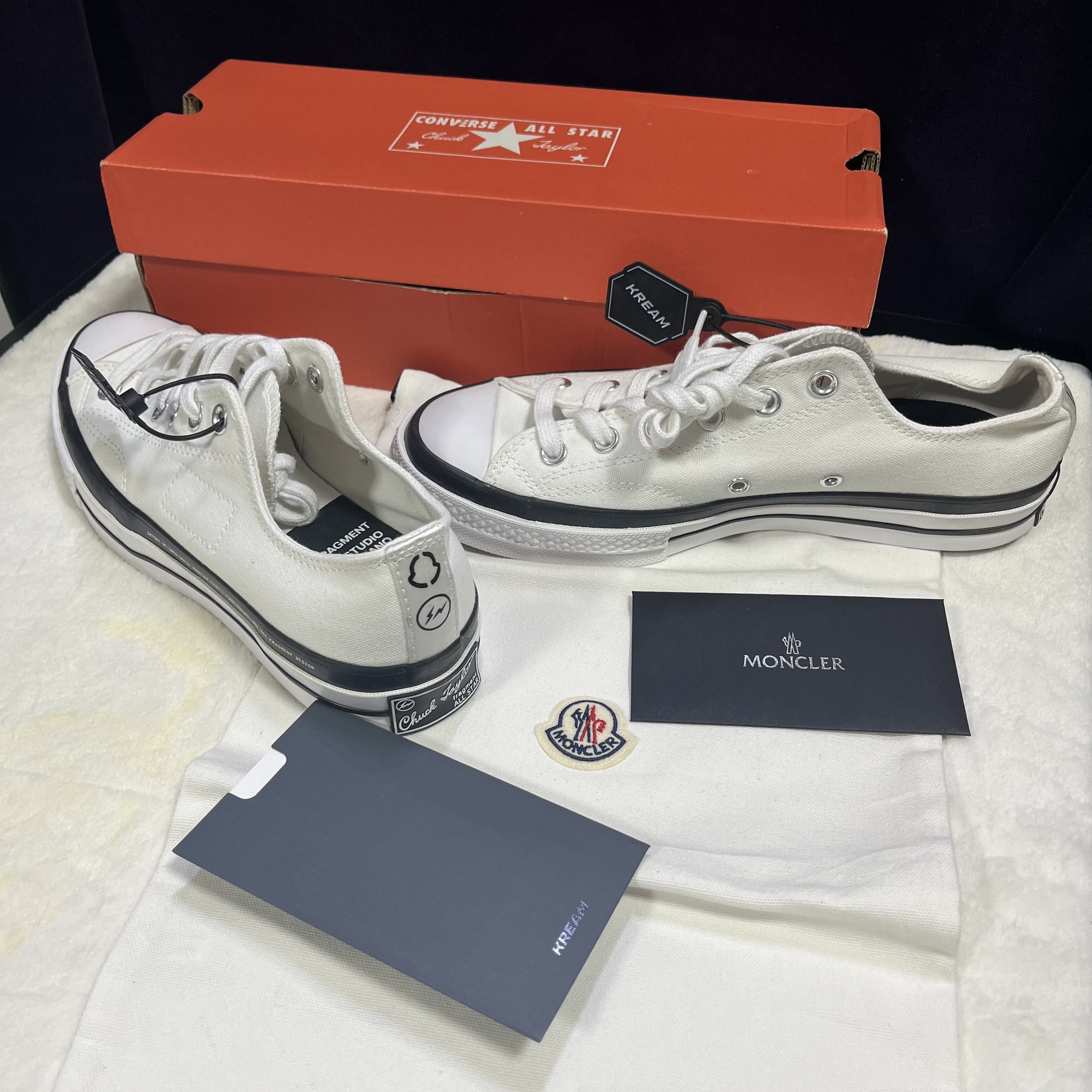 Converse x Moncler x Fragment Chuck 70 Ox White 착용 스타일