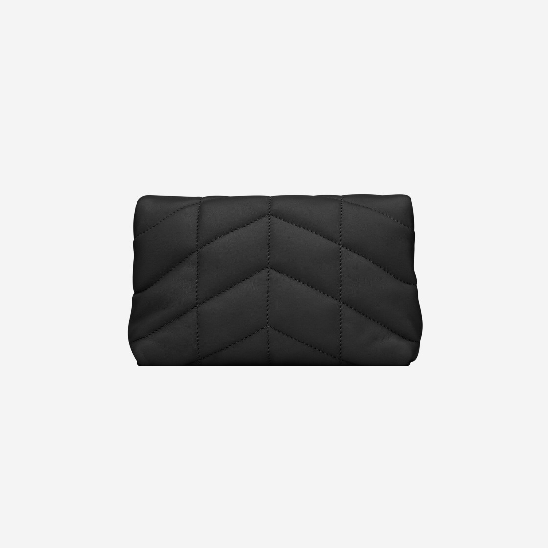 Saint Laurent Puffer Small Pouch in Quilted Lambskin Black 상세 이미지 4