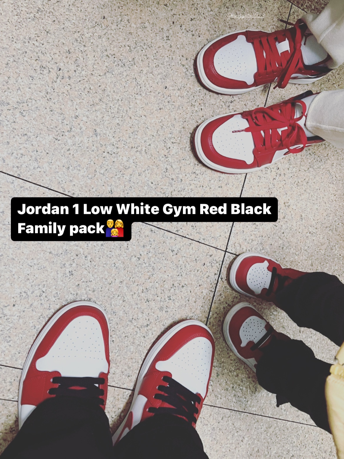 Jordan 1 Low White Gym Red Black, (W) Jordan 1 Low White Gym Red 착용 스타일