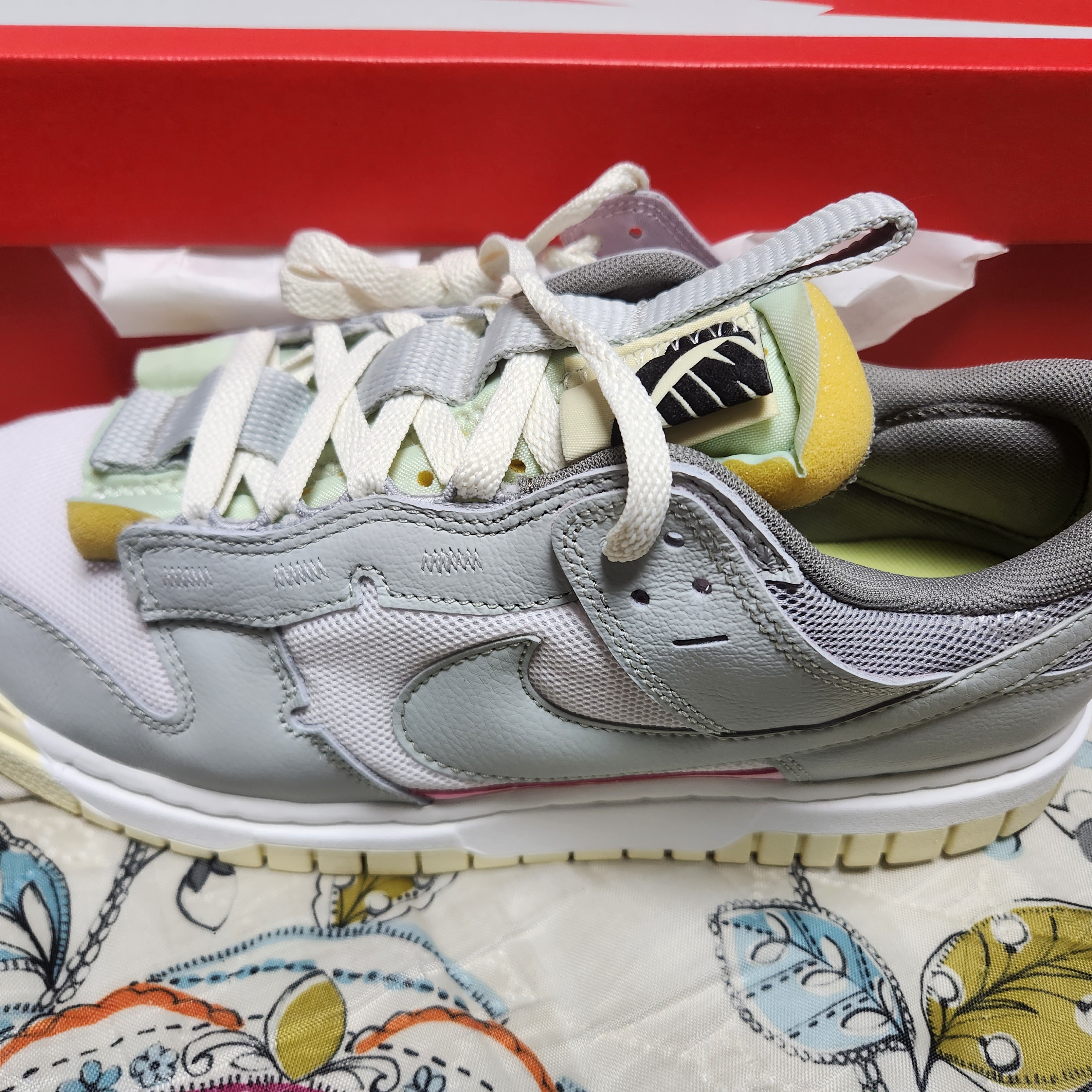 Nike Air Dunk Jumbo Sail Mint Foam 착용 스타일