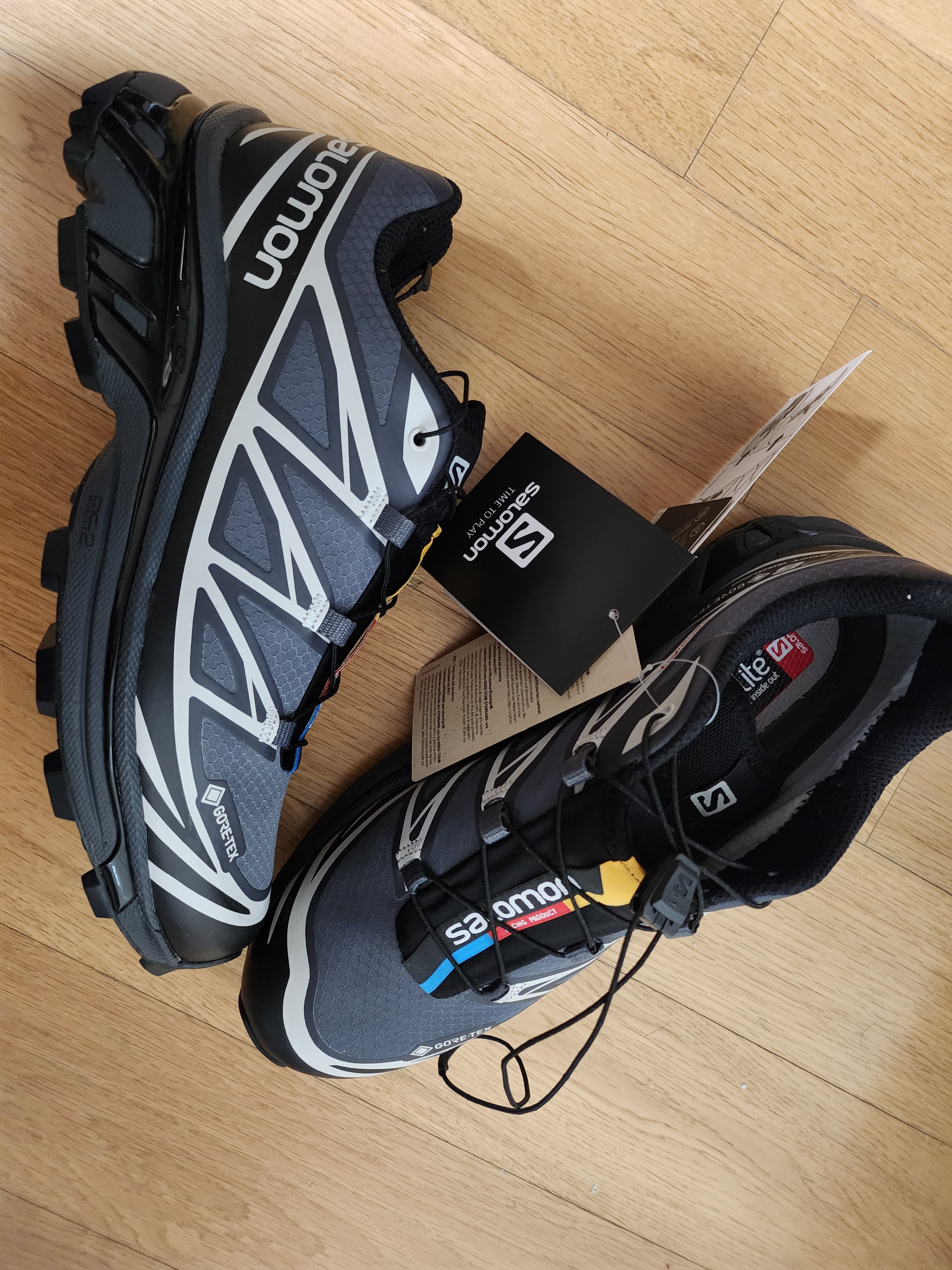 Salomon XT-6 Gore-Tex Black Ebony 착용 스타일