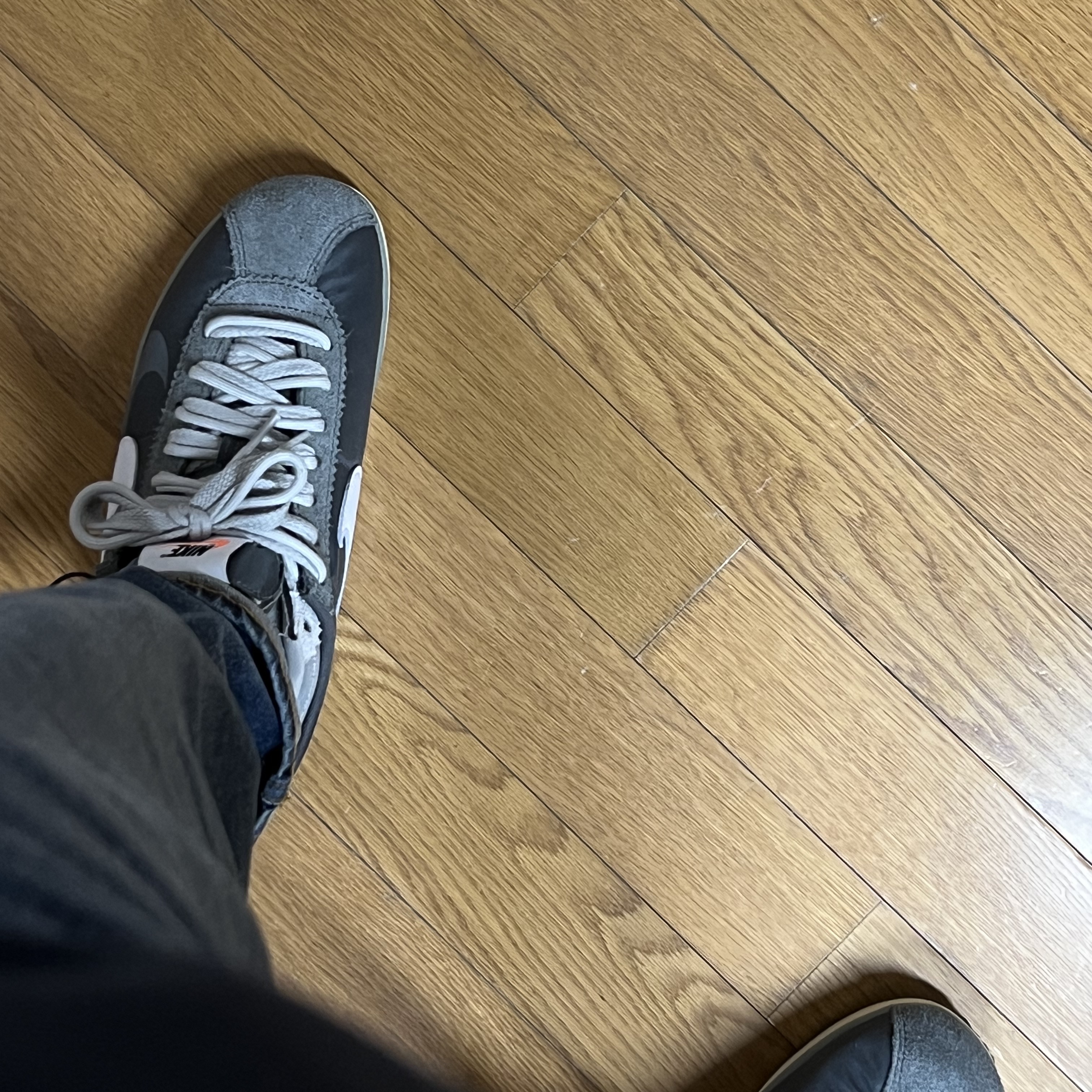 Nike x Sacai Zoom Cortez SP Iron Grey 착용 스타일