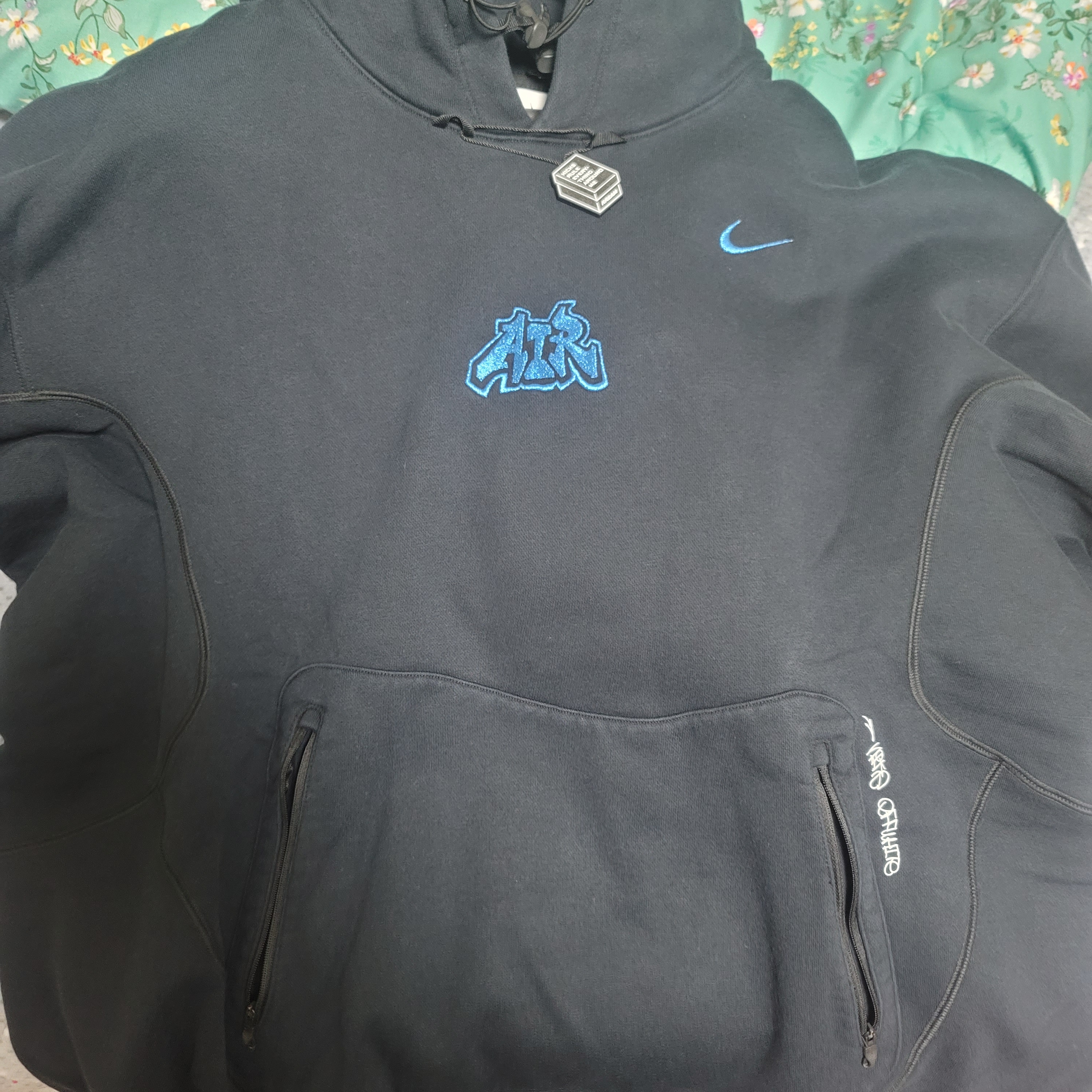 Nike x Off-White NRG Fleece Hoodie Black - Asia 착용 스타일