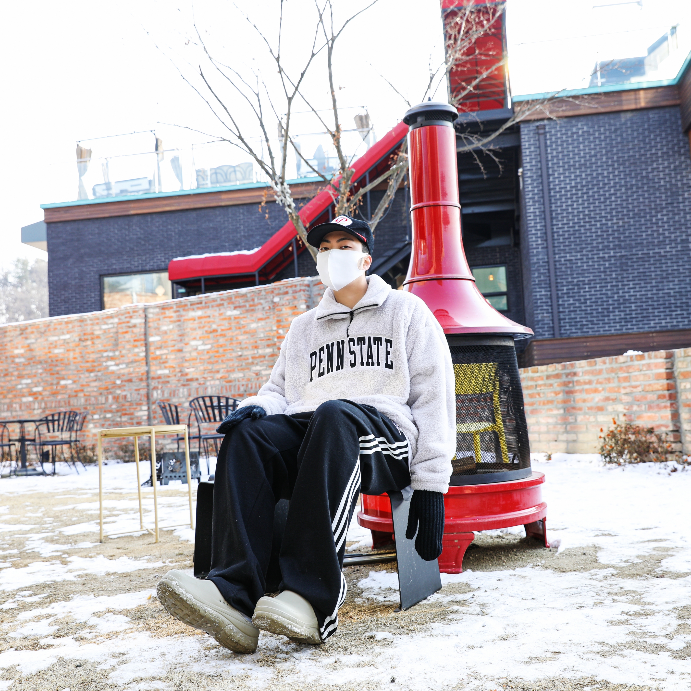 Peaceminusone 5 Panel Ball Cap #2 Mint, Bottega Veneta Rubber Flash Clog Chalk 착용 스타일 - 2