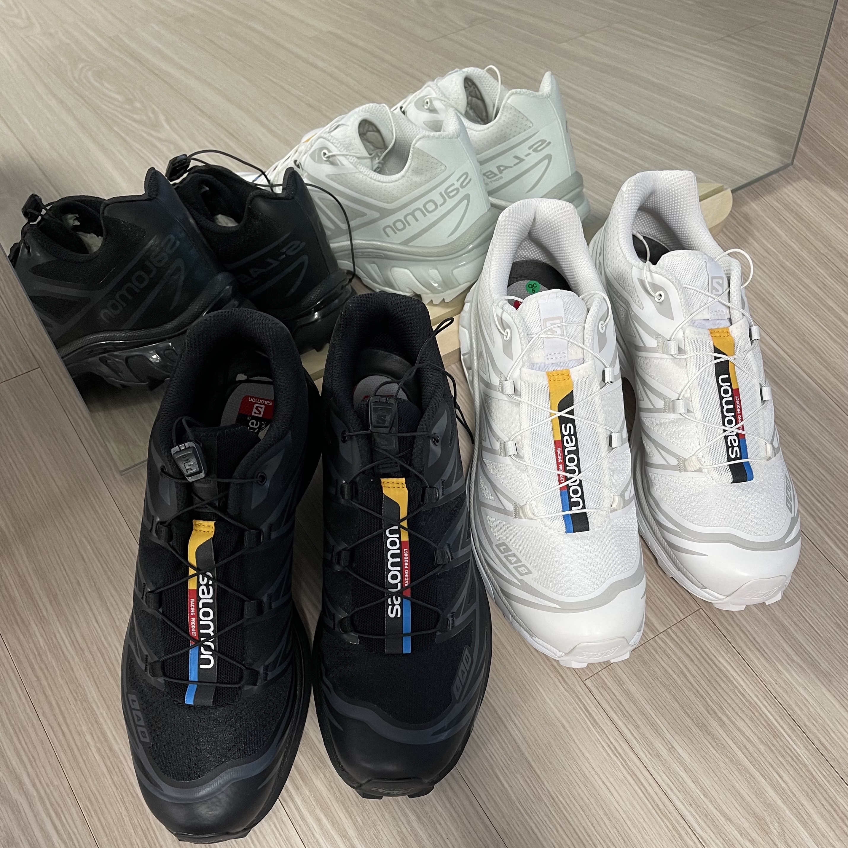 Salomon XT-6 ADV White, Salomon XT-6 ADV Black 착용 스타일
