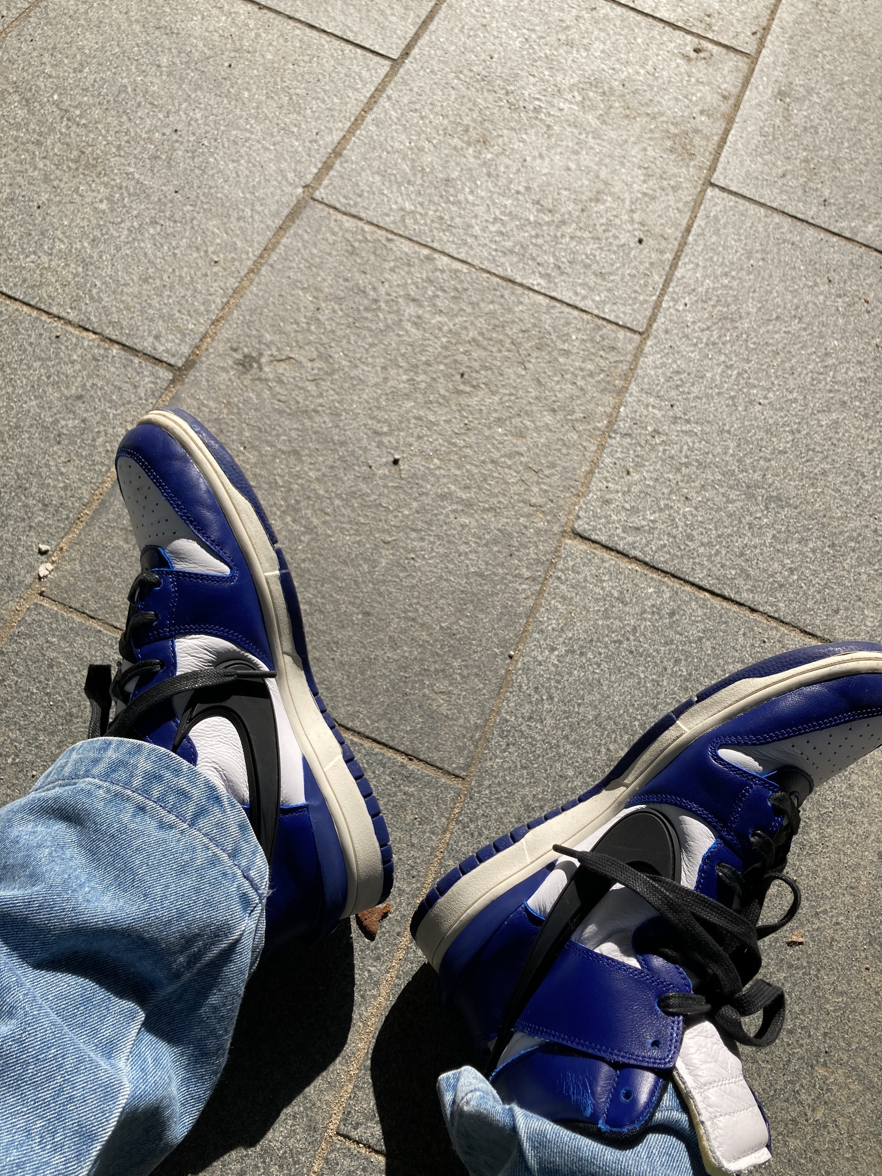 Nike x Ambush Dunk High Deep Royal Blue 착용 스타일