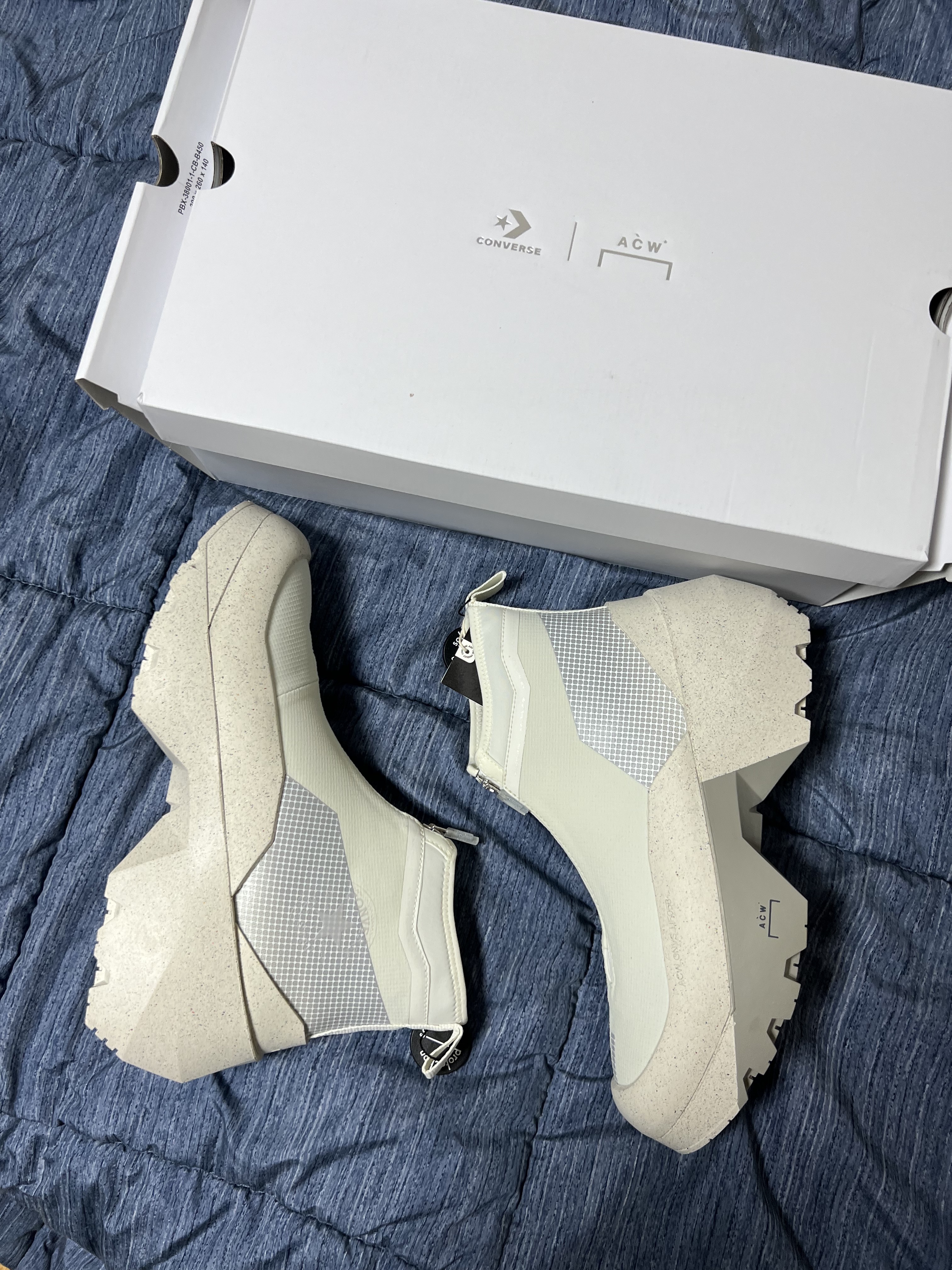 Converse x A-Cold-Wall Geo Forma Boot Lily White 착용 스타일 - 1