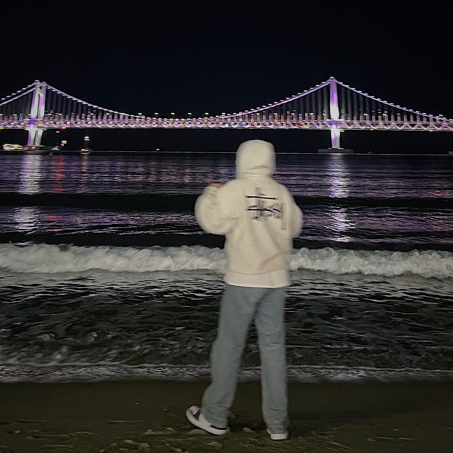 Stussy Basic Stussy Hoodie Ash Heather 2022, Jordan 1 Retro High OG Bordeaux 착용 스타일