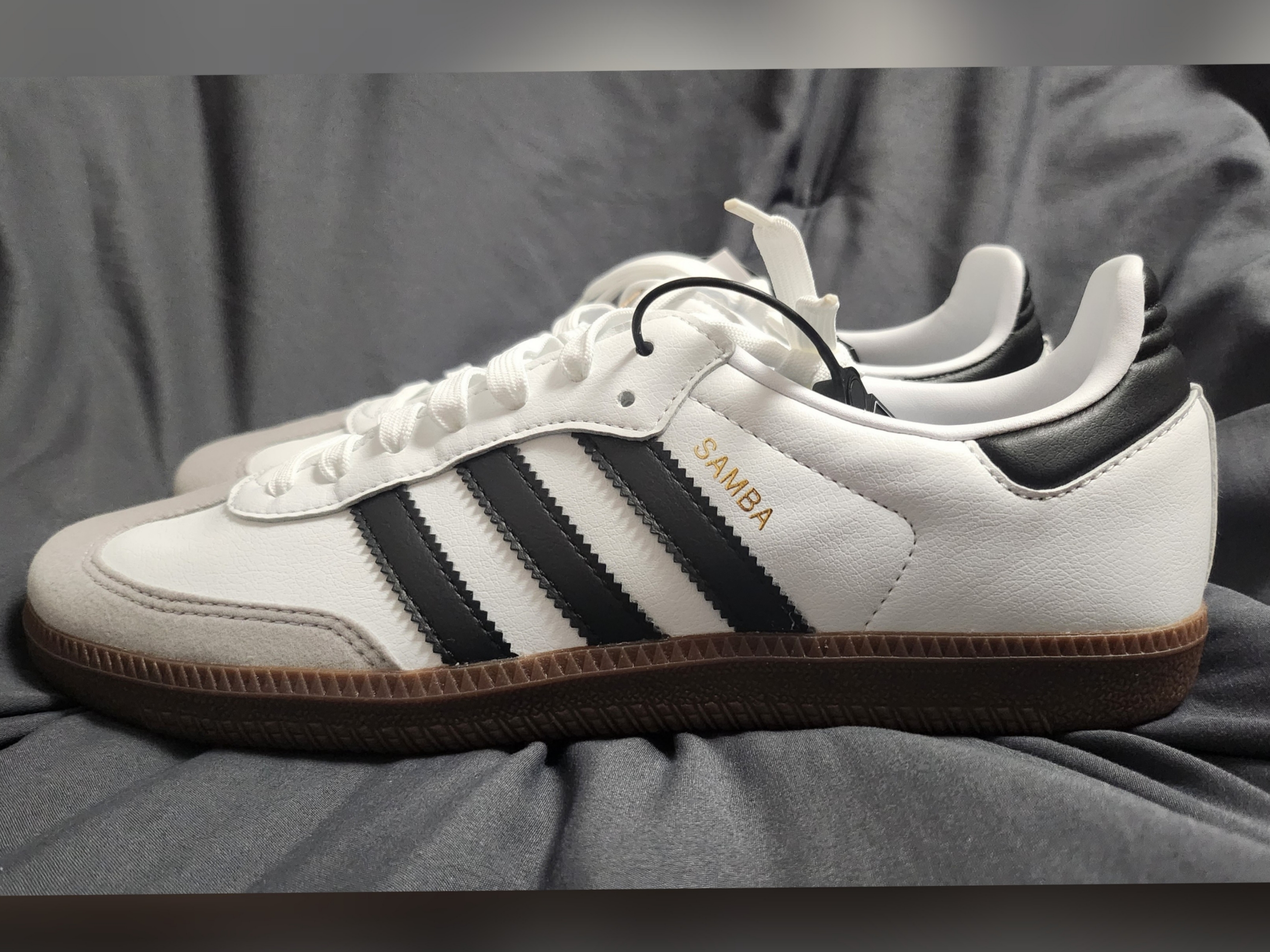Adidas Samba Vegan White Black 착용 스타일