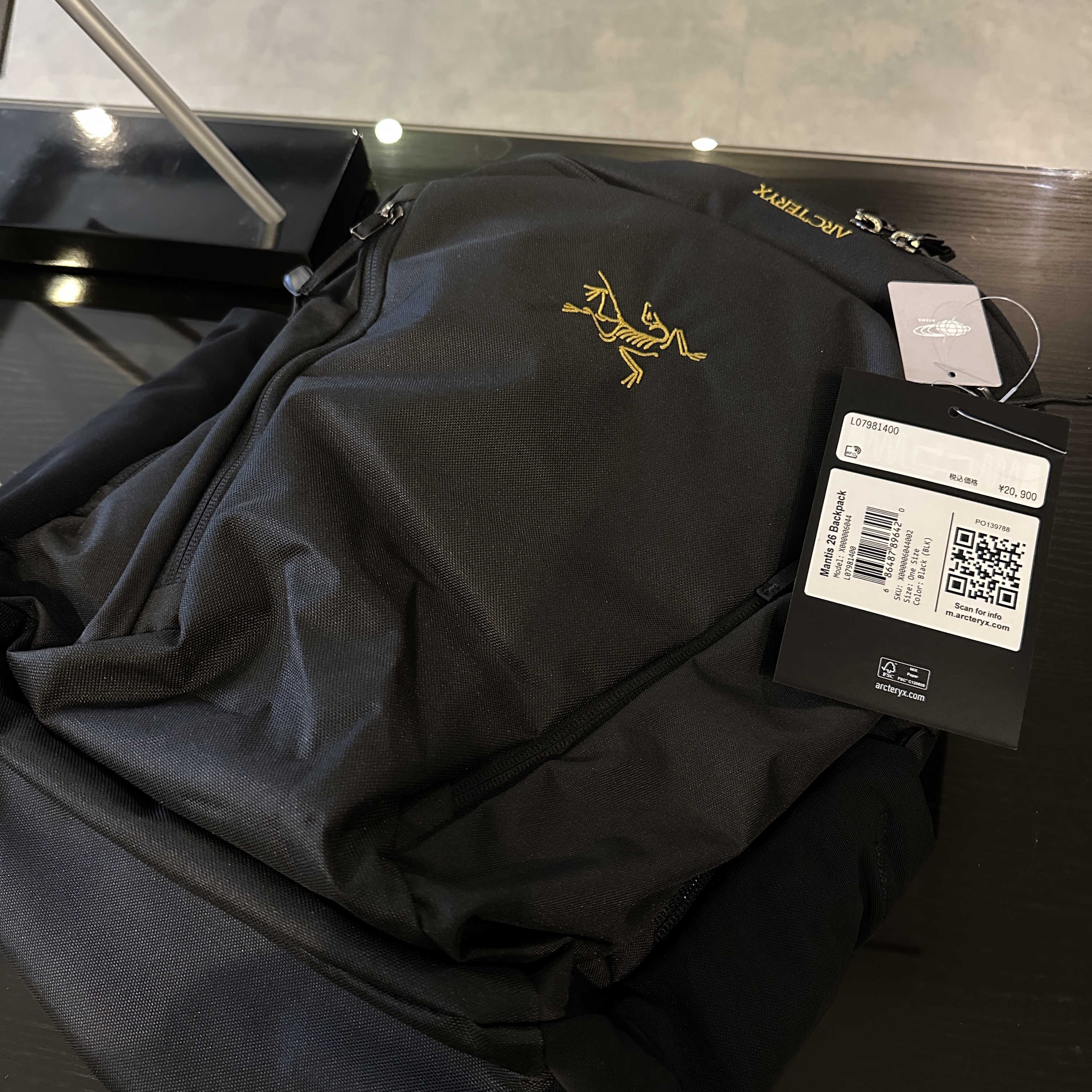 Arc'teryx Mantis 26 Backpack Black 착용 스타일