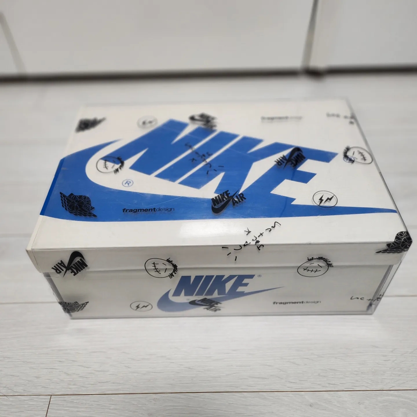 Jordan 1 x Travis Scott x Fragment Retro Low OG SP Military Blue 착용 스타일 - 1