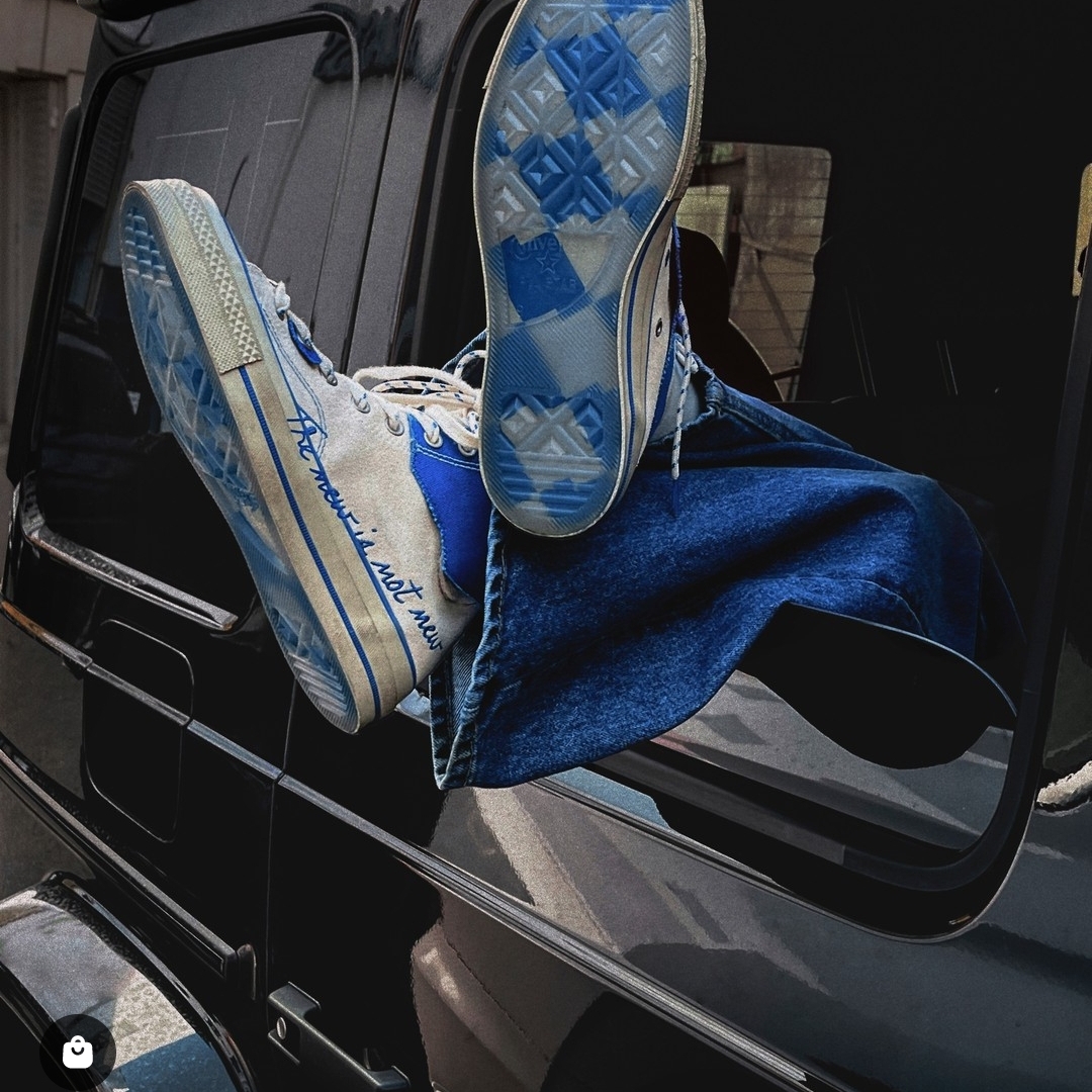 Converse x Ader Error Chuck 70 High White 착용 스타일 - 5