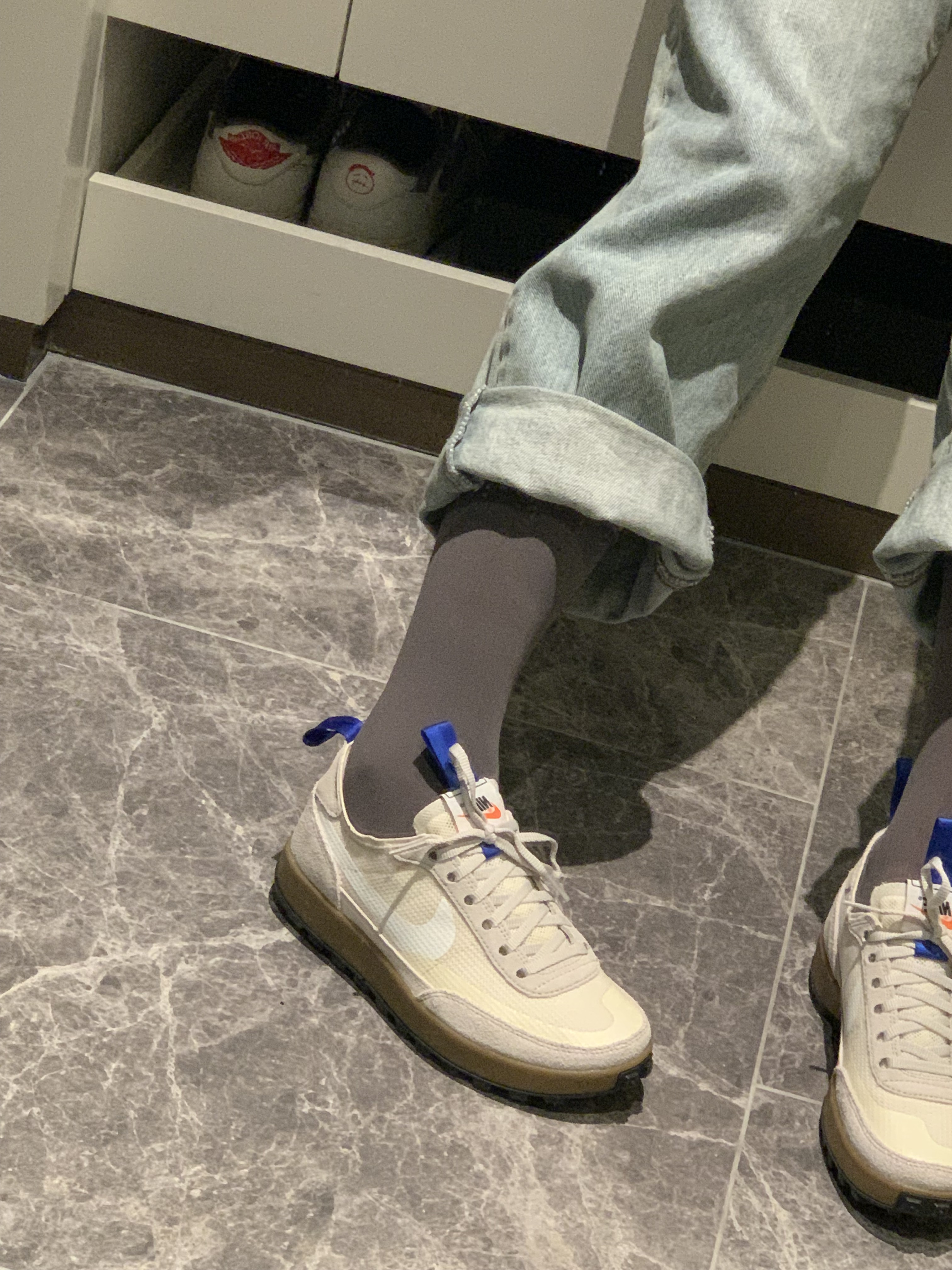 Nike x Tom Sachs General Purpose Shoe Light Cream 착용 스타일