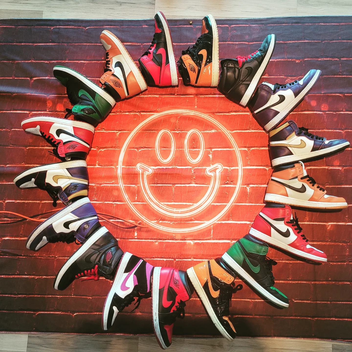 Jordan 1 Retro High OG Pine Green Black, Jordan 1 Retro High OG Chicago 2015 착용 스타일 - 1