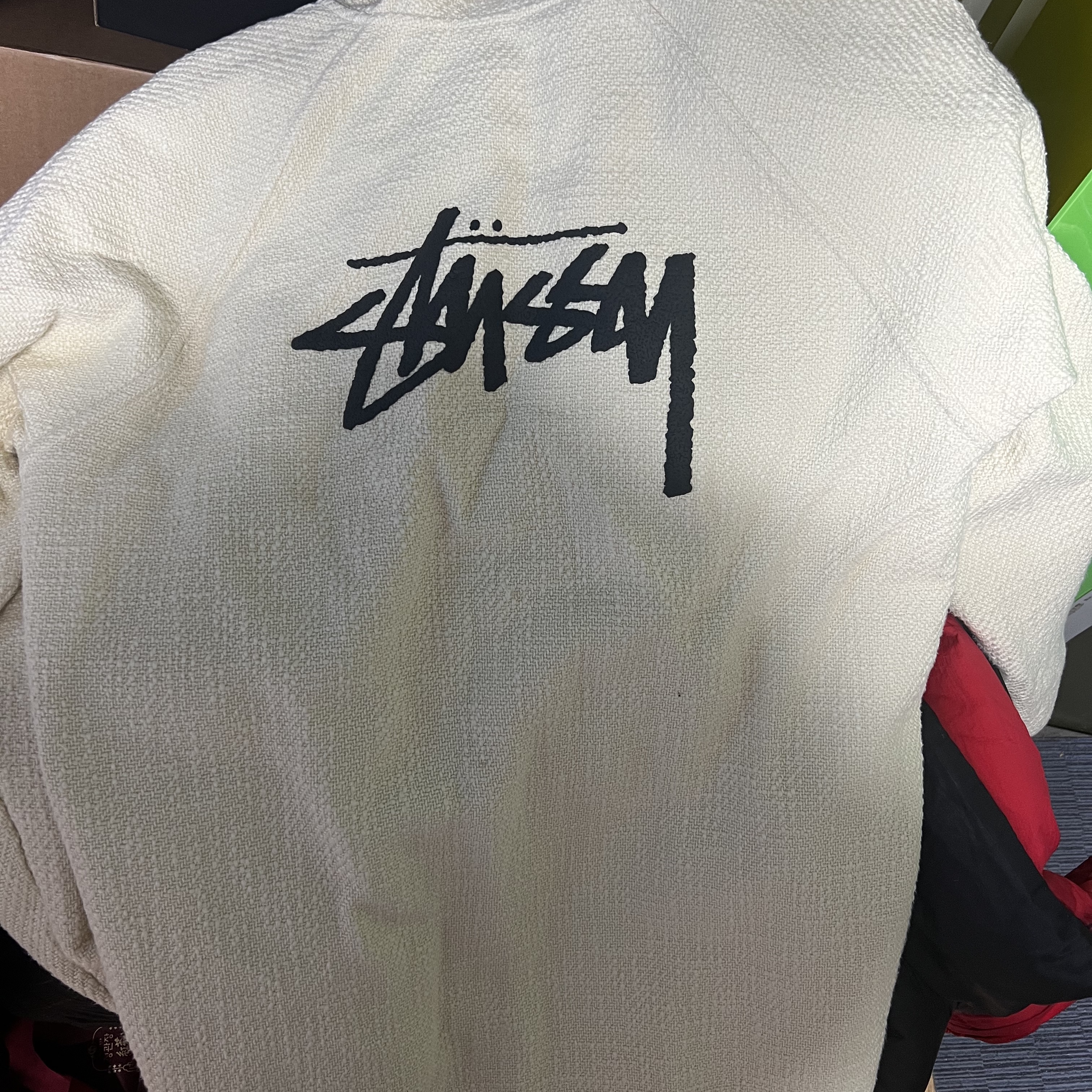 Nike x Stussy NRG Fleece Hemp Pullover Natural 착용 스타일