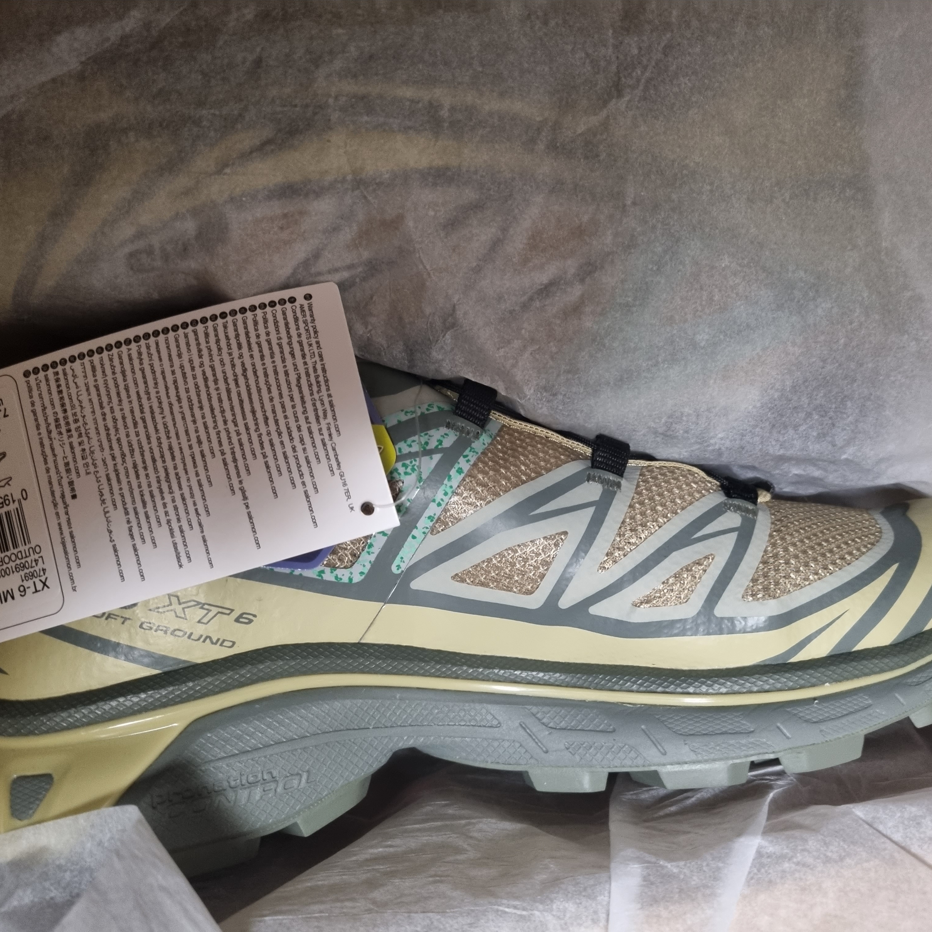 Salomon XT-6 Mindful Grey Green Moss Grey 착용 스타일 - 2