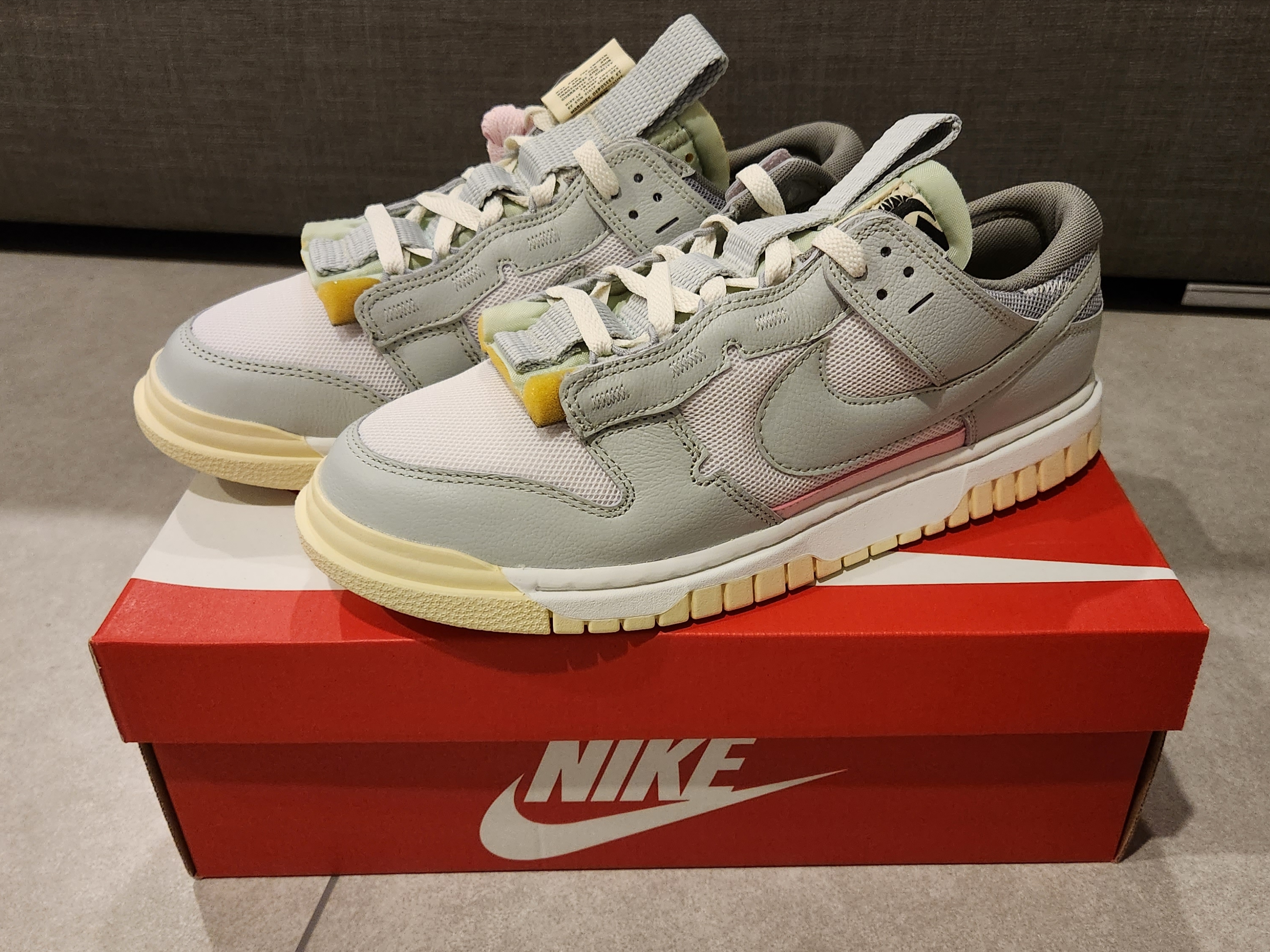 Nike Air Dunk Jumbo Sail Mint Foam 착용 스타일